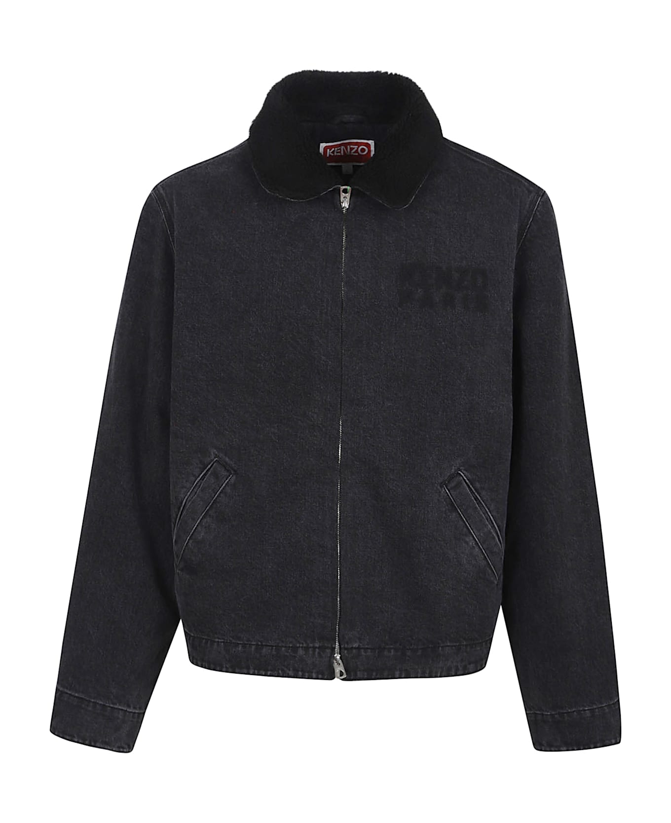 Kenzo Blouson - Bt Stone Bleached Black Denim