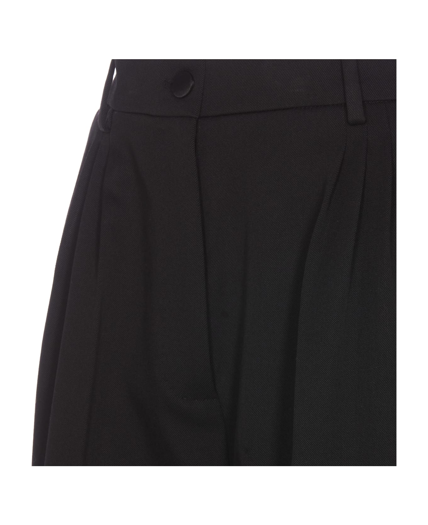 Dolce & Gabbana Gabardine Bermuda Shorts - Black