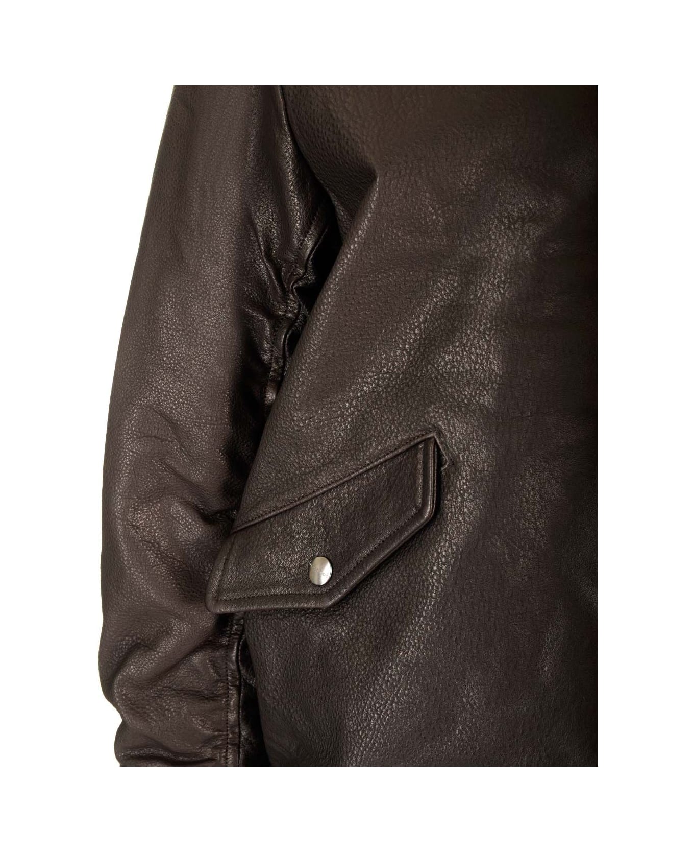 Giorgio Brato Brown Lambskin Bomber Jacket - Brown