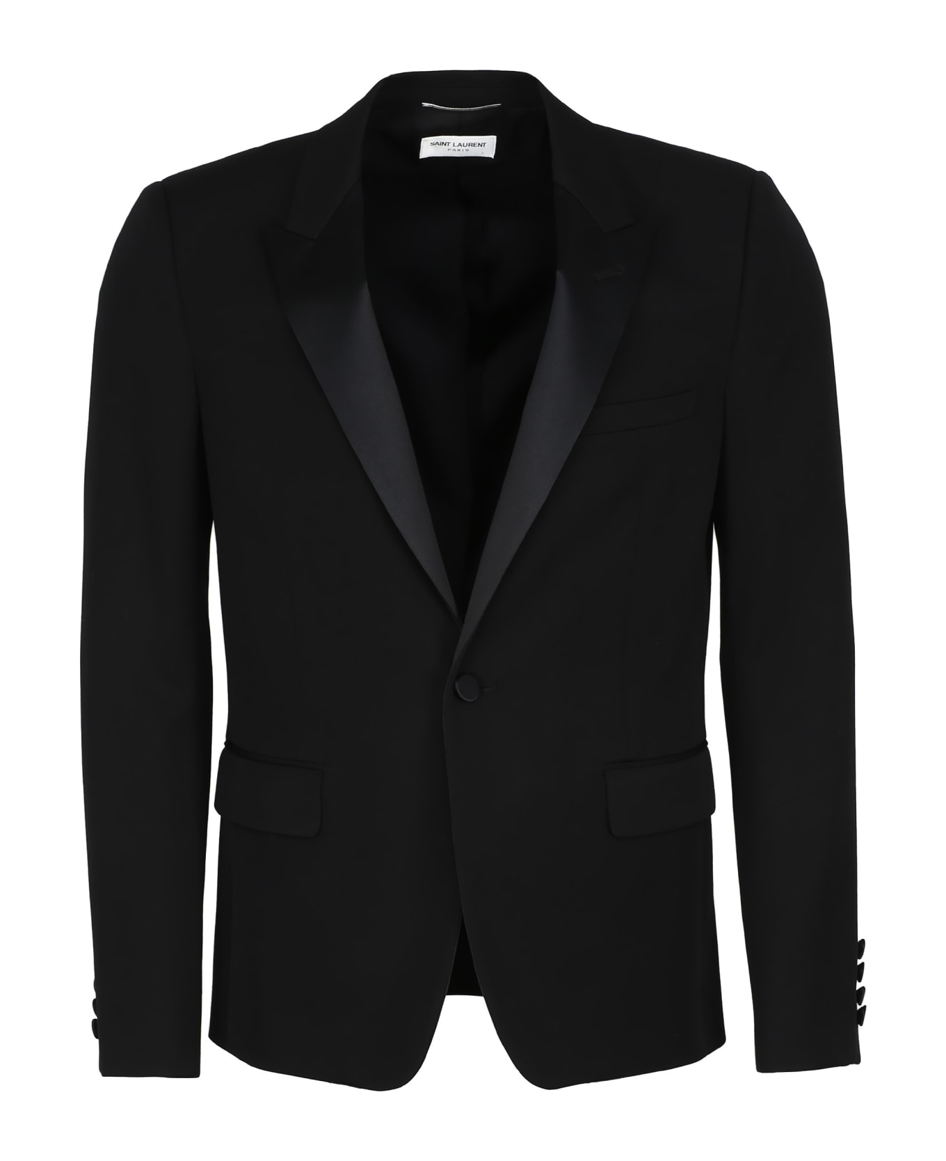 Saint Laurent Virgin Wool Two Piece Suit - black