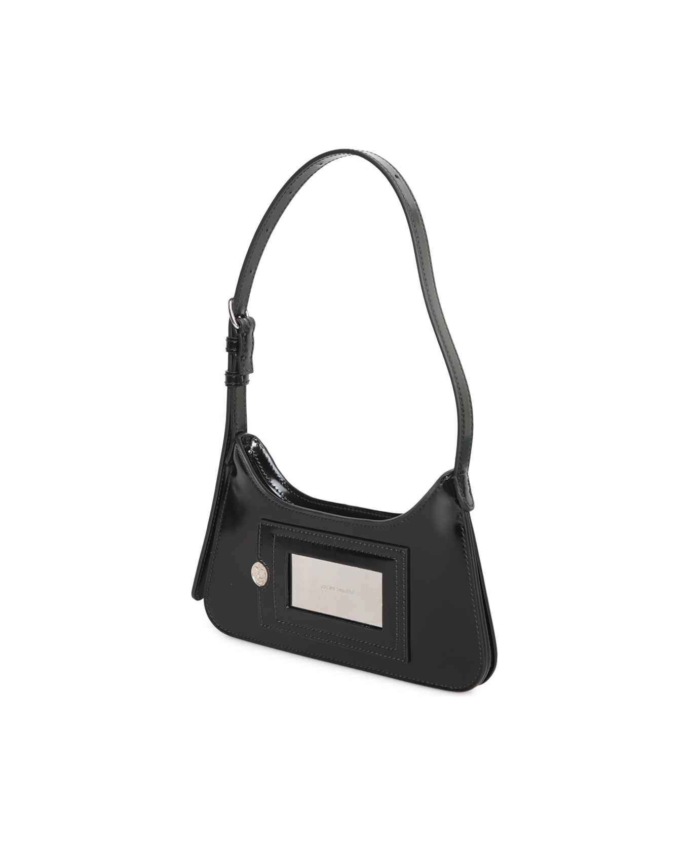 Acne Studios Platt Micro Patent Black Bag - Black