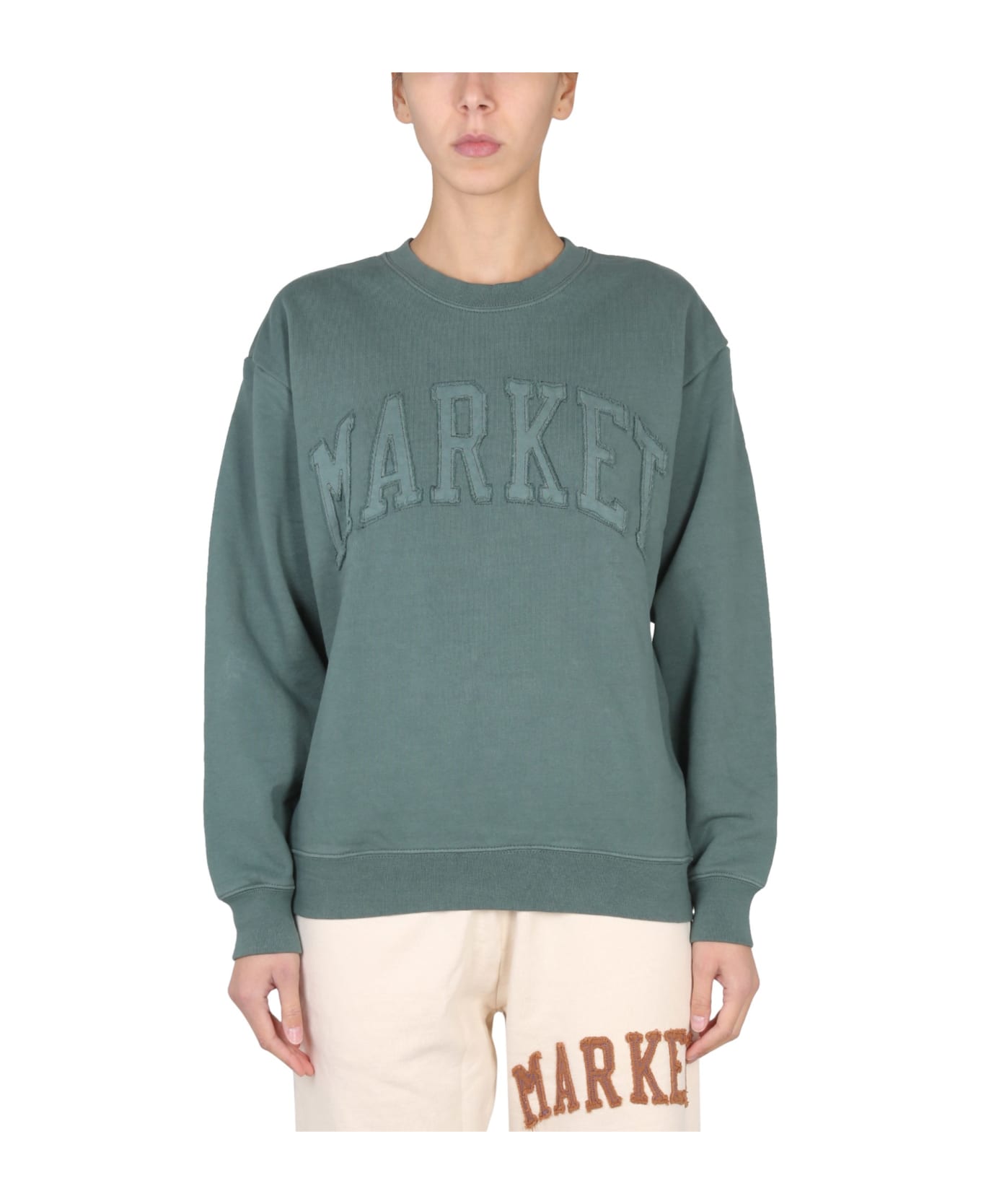 Market Vintage Wash Sweatshirt - VERDE