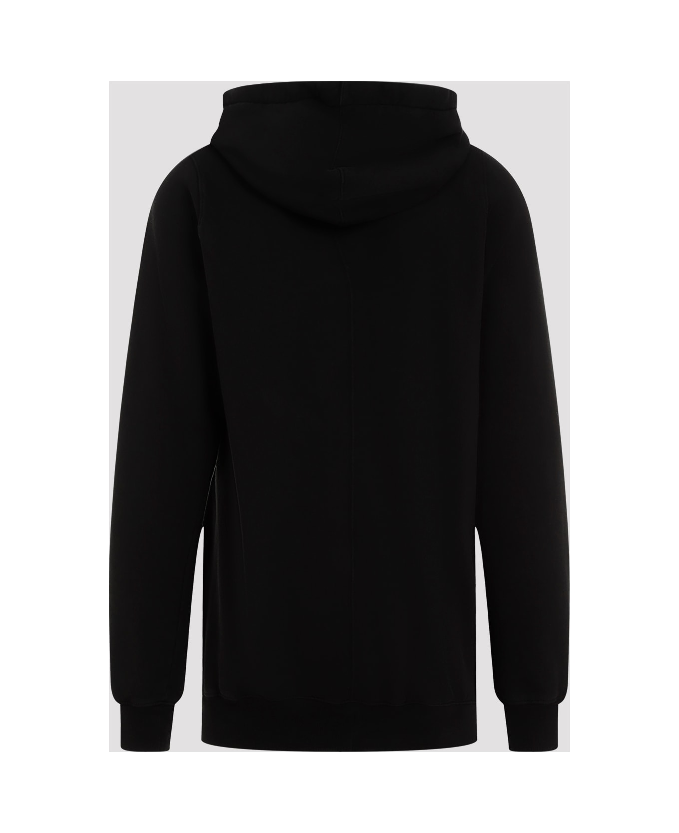 Rick Owens Cotton Hoodie - Black Pearl