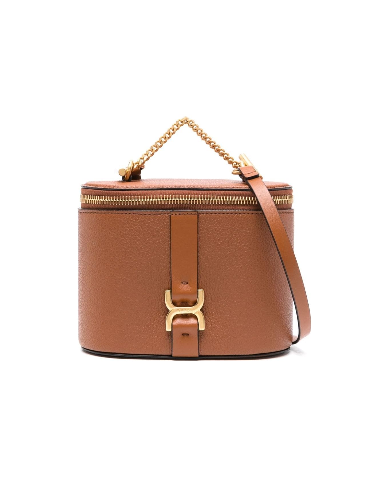 Chloé Tan Mini Marcie Vanity Bag - Brown