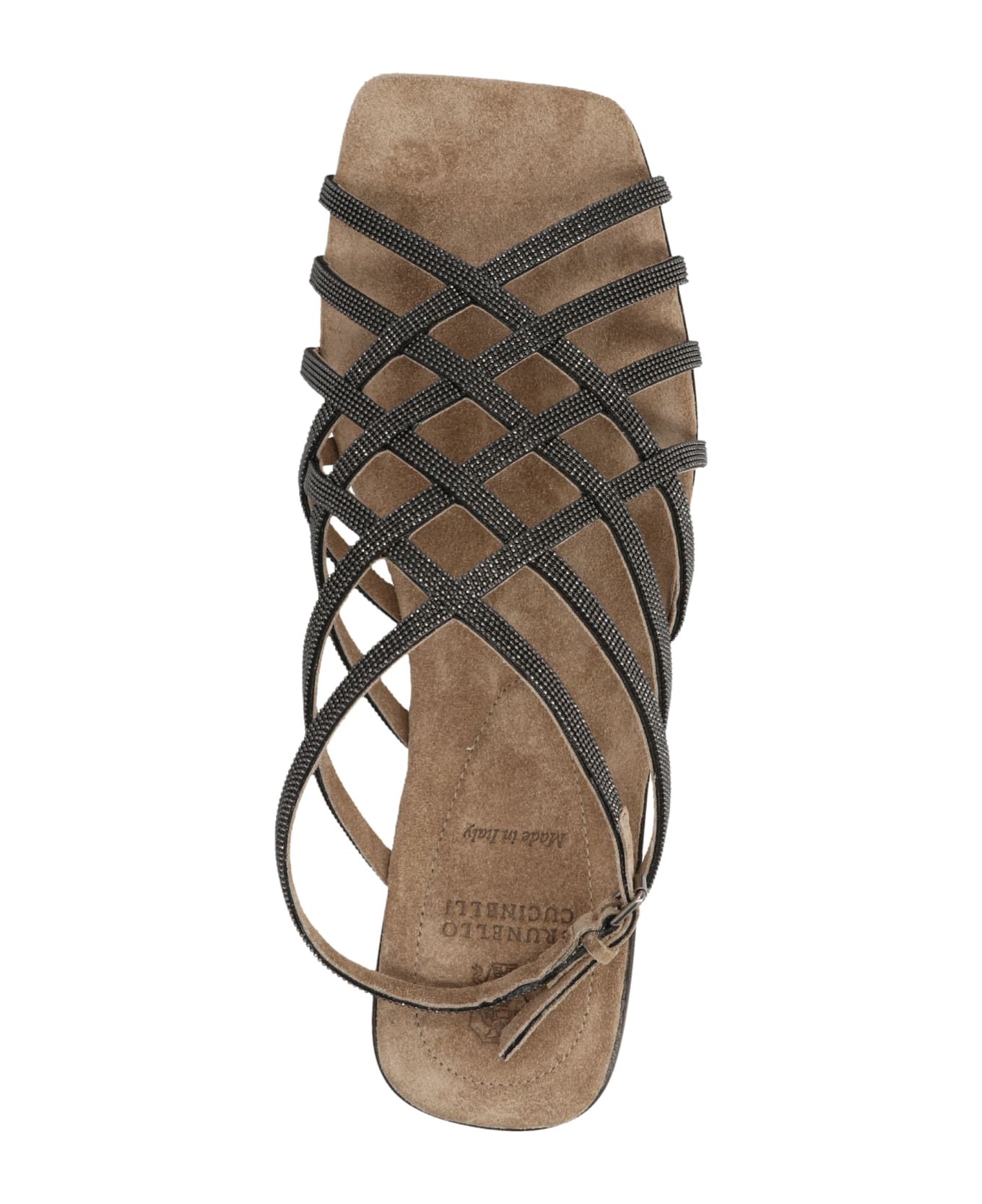 Brunello Cucinelli 'monile' Sandals - Warm Brown Rs Gold