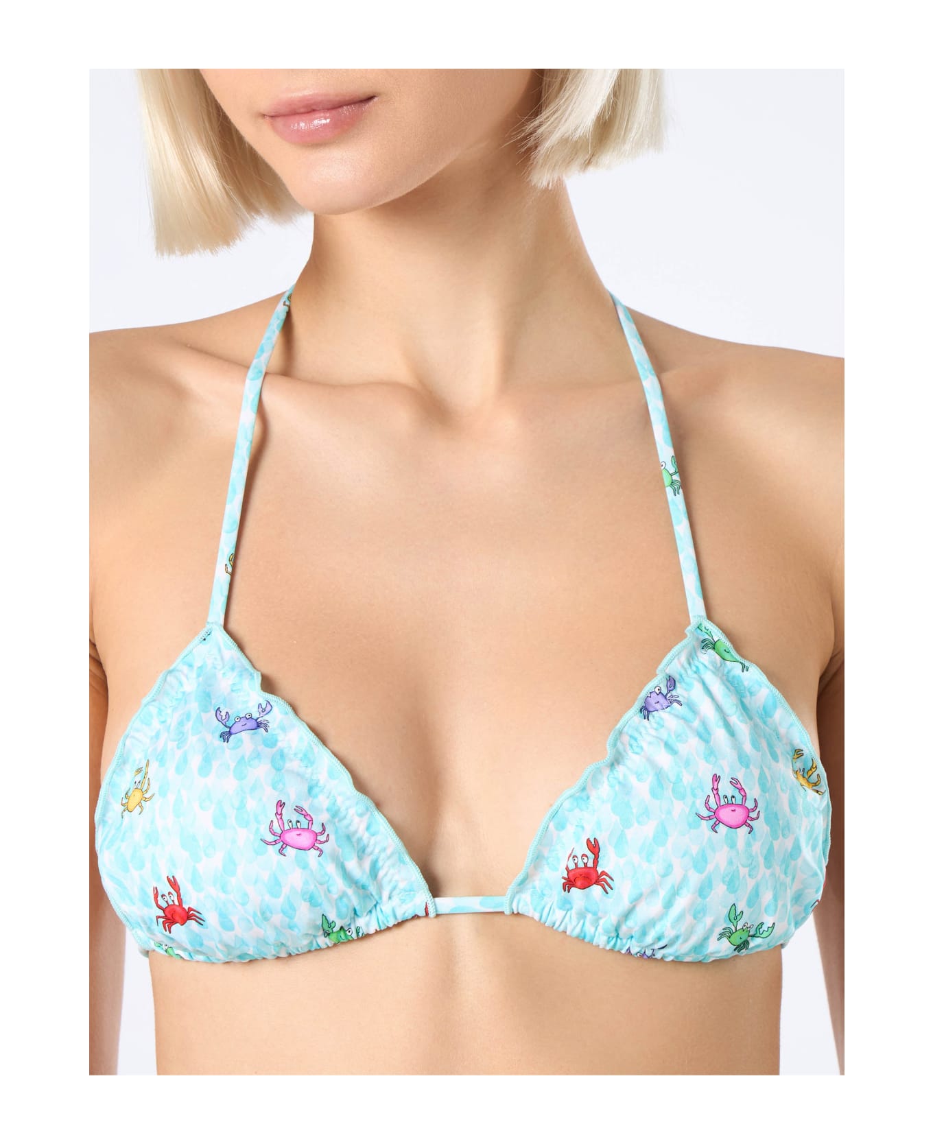 MC2 Saint Barth Woman Crab Triangle Classic Bikini Sarius - WHITE