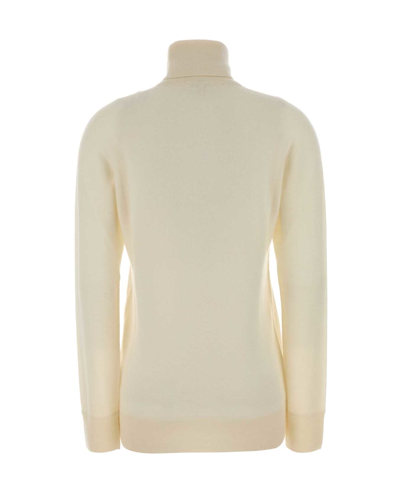 The Row Ivory Cashmere Lizzy Sweater - IVORY