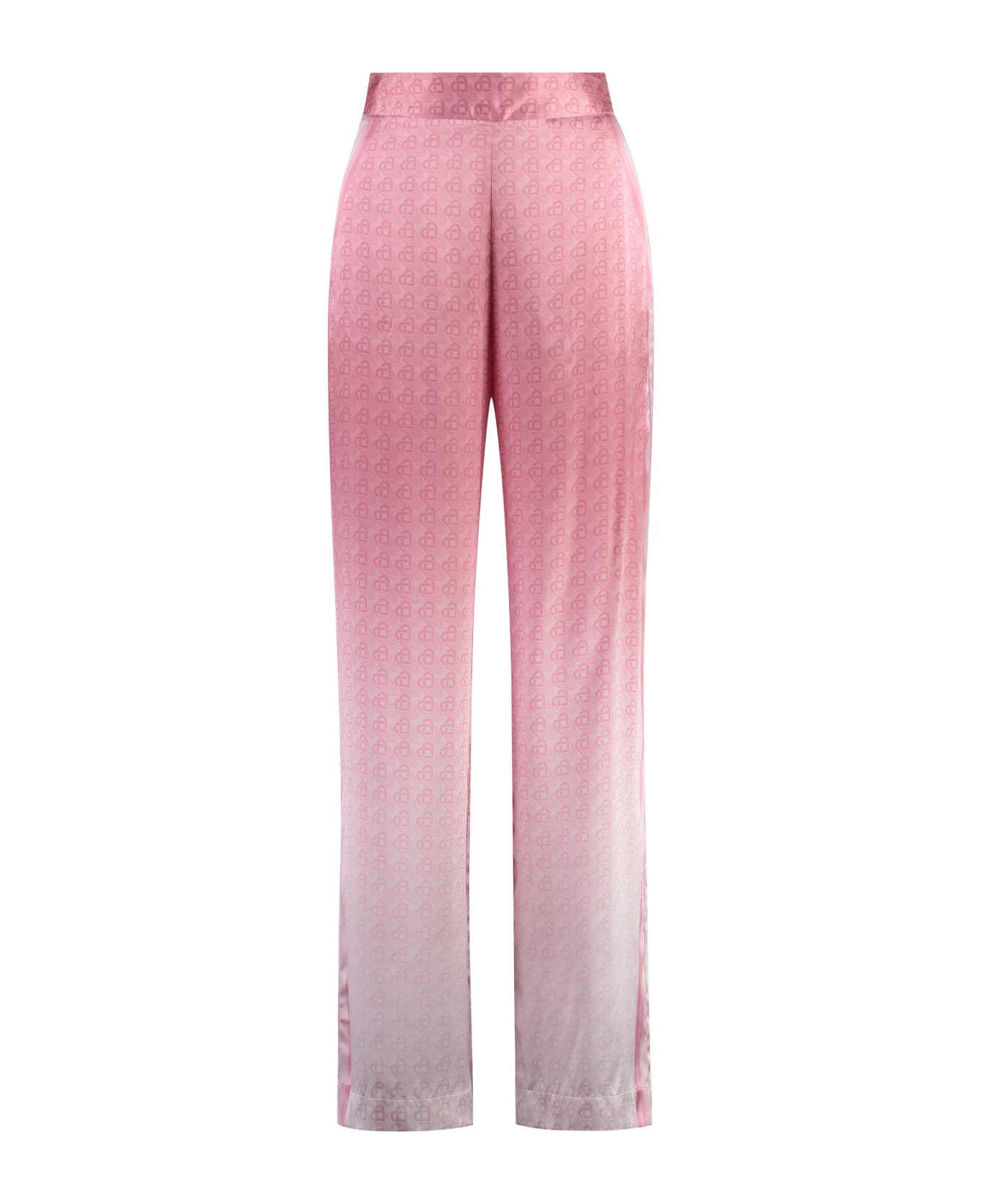 Casablanca Printed Silk Pants - Pink