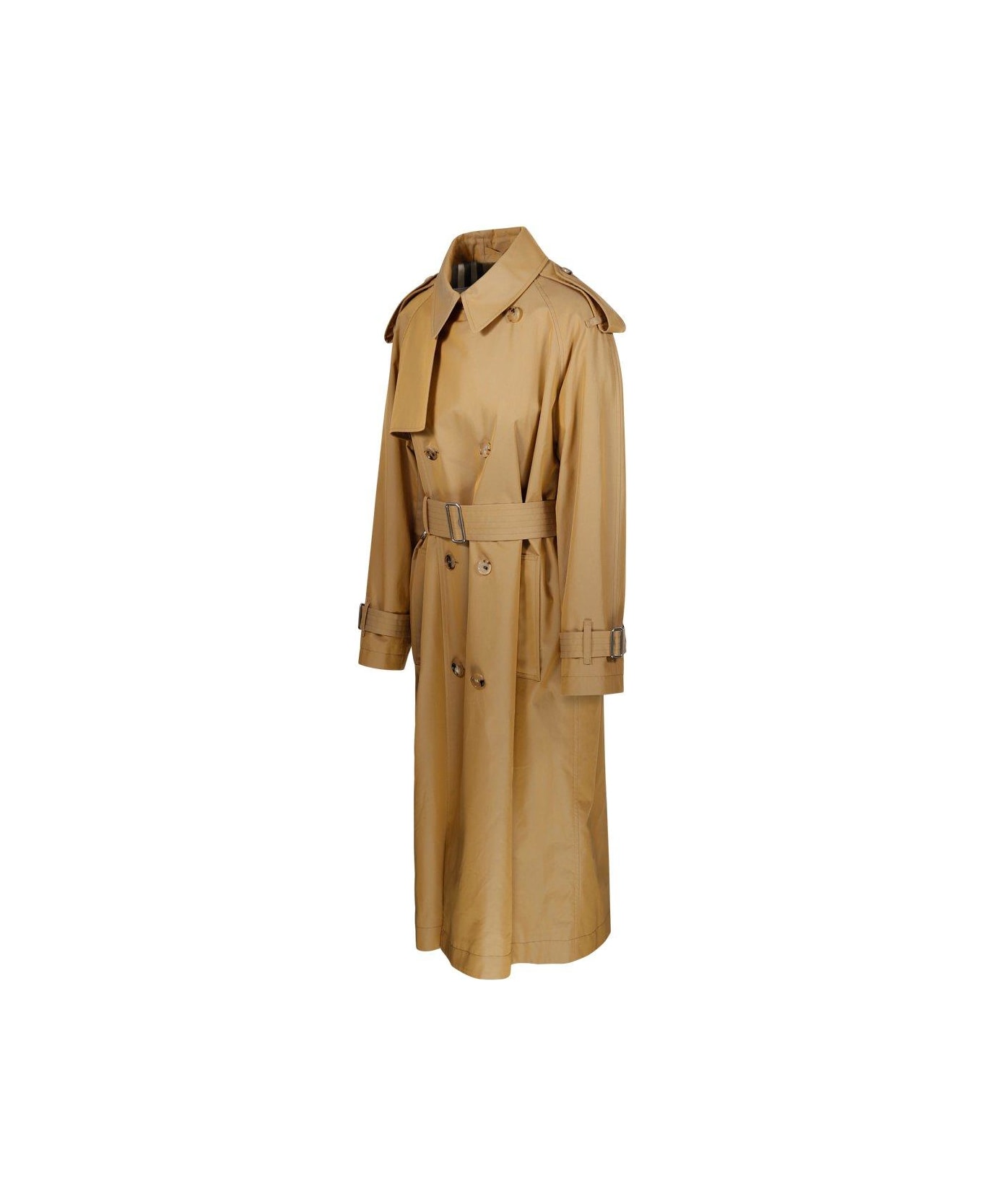 Burberry Kensington Heritage Double Breasted Belted Trench Coat - Beige レインコート