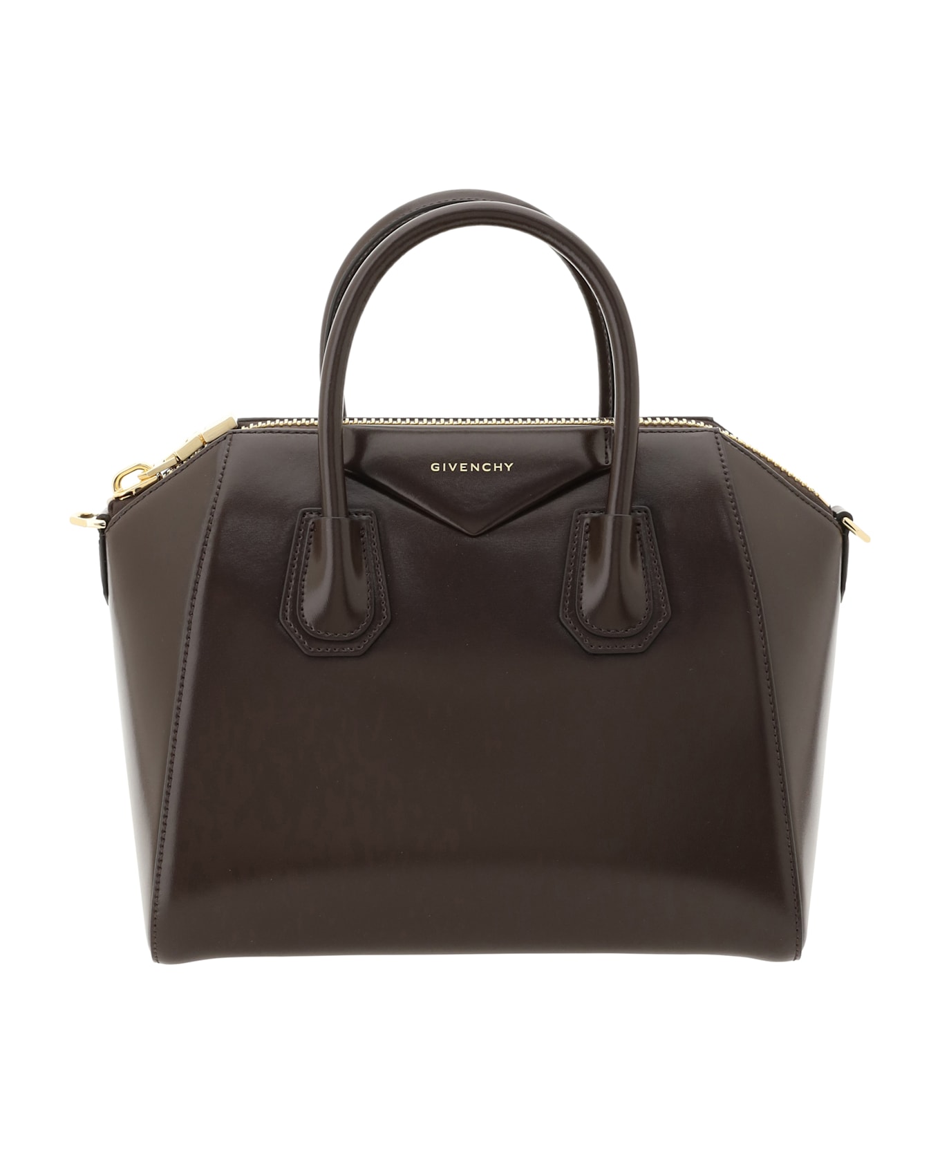 Givenchy Antigona Box Small Leather Hand Bag - Ebony Brown