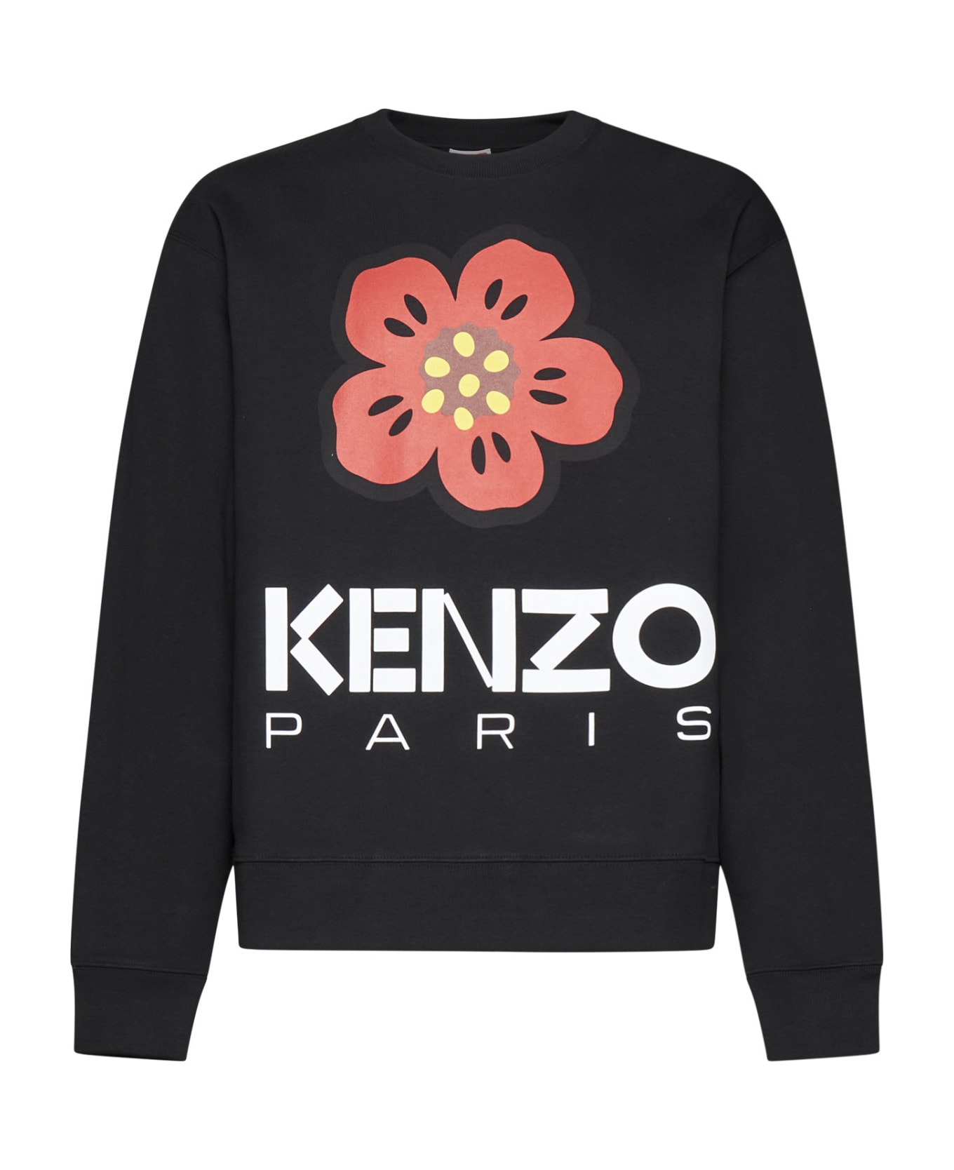 Kenzo Boke Flower Crewneck Sweatshirt - Black フリース