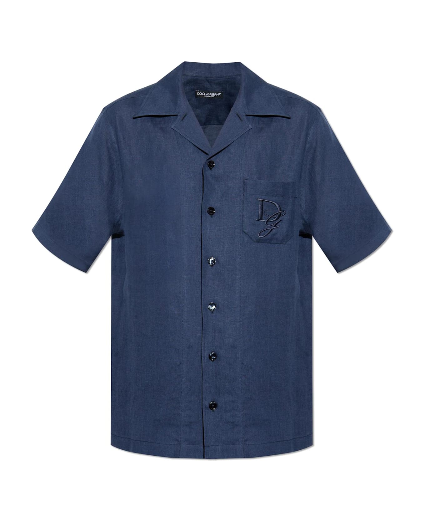 Dolce & Gabbana Linen Shirt - Blue