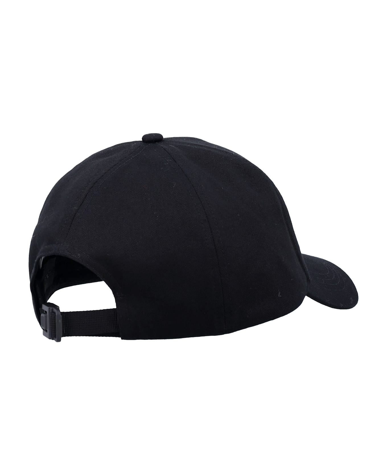 Moncler Cotton Baseball Cap - BLACK
