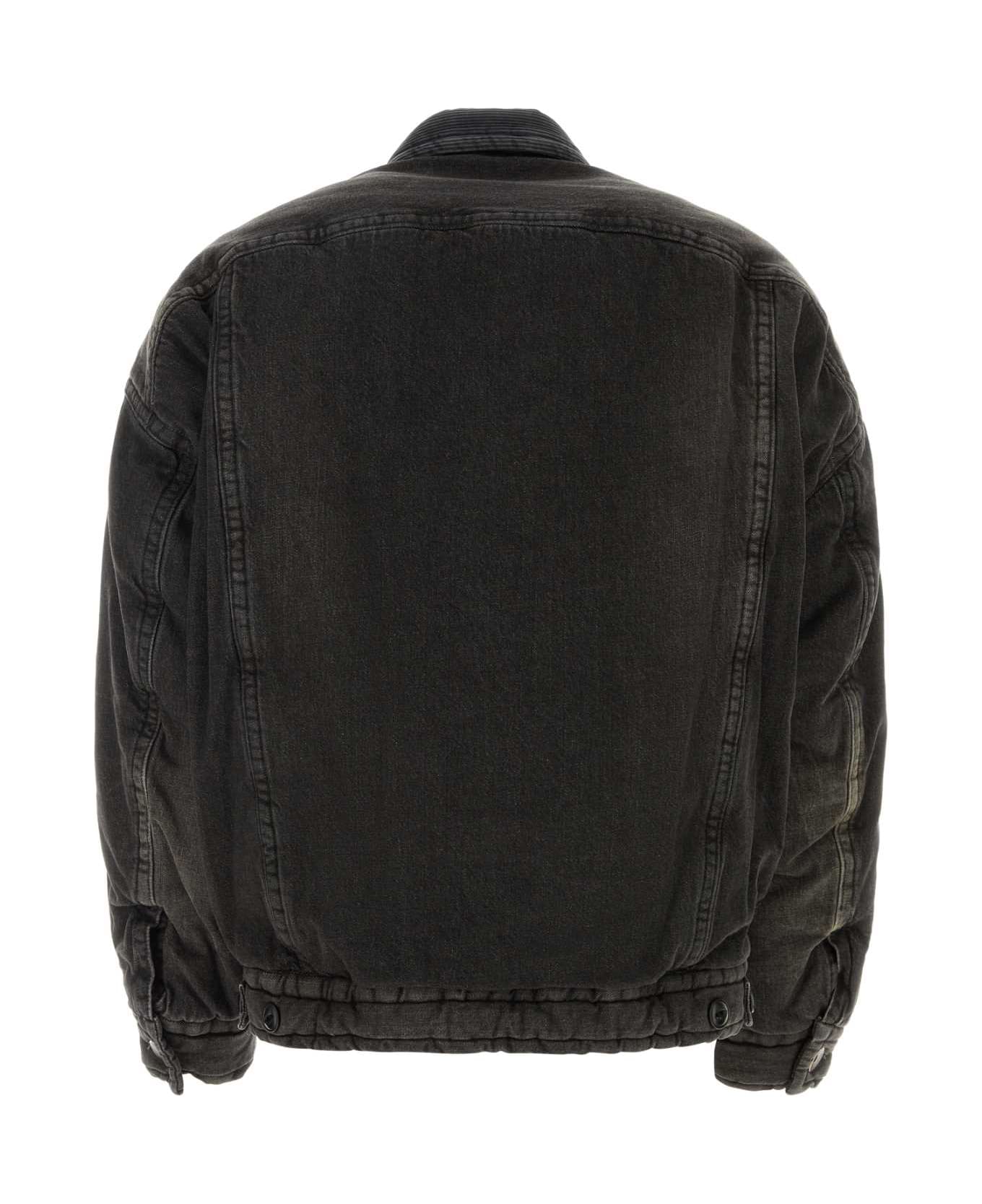 Mihara Yasuhiro Black Denim Padded Jacket - BLACK ジャケット