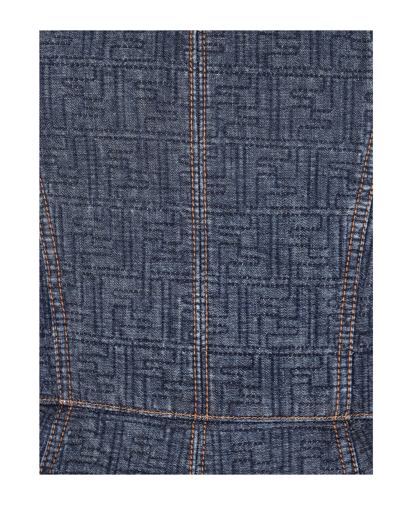 Fendi Mini Dress 'ff' - BLUEBERRY-26