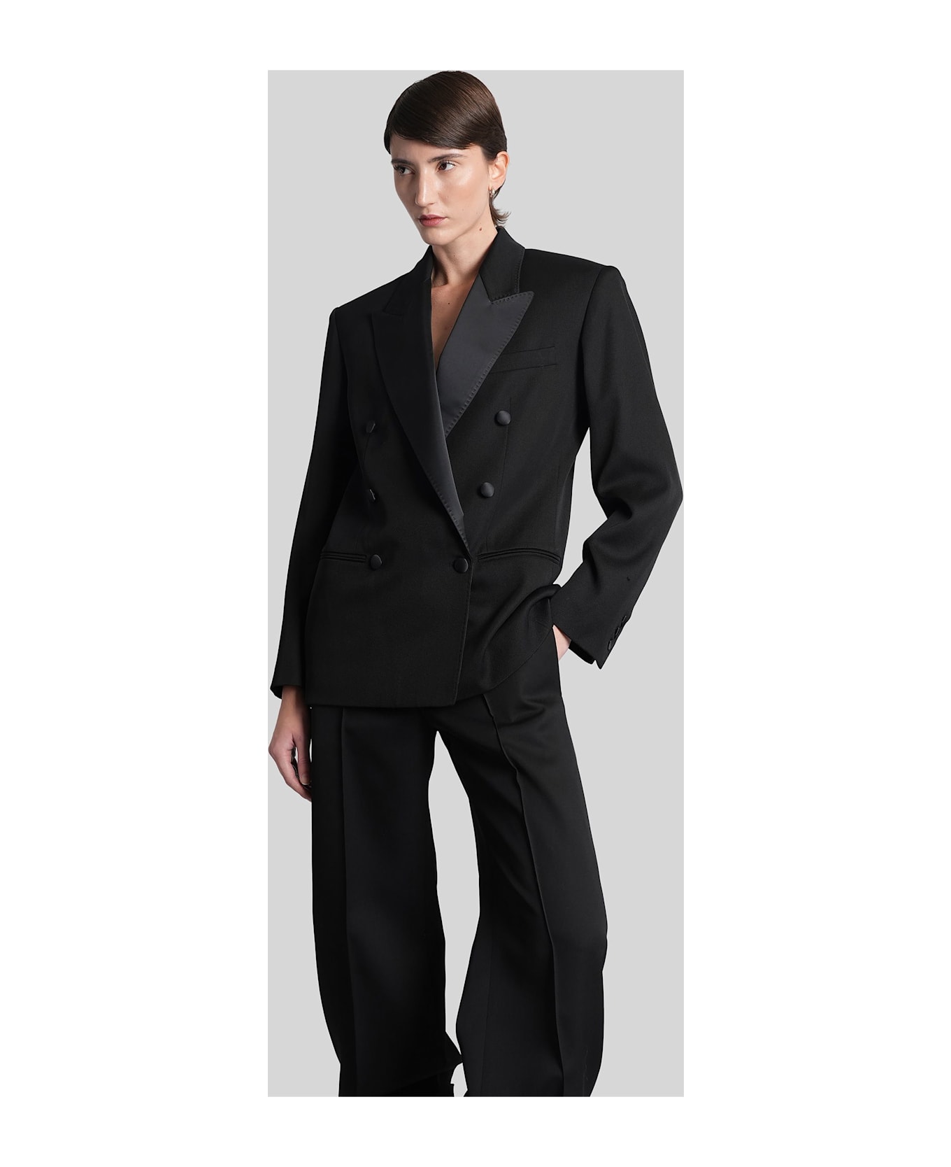 Isabel Marant Lilya Blazer In Black Wool - black