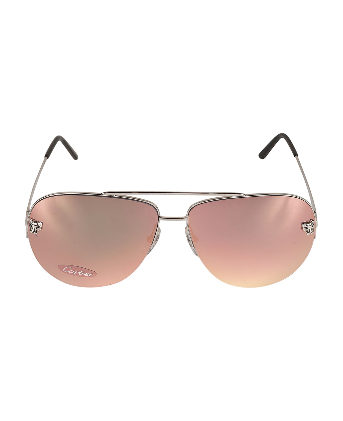Cartier Eyewear Aviator Classic Sunglasses - PLATINUM サングラス