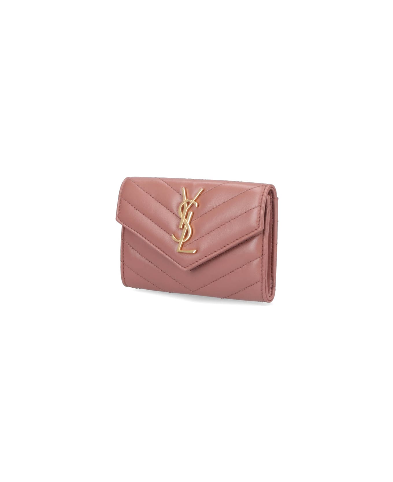 Saint Laurent "cassandre" Wallet - Pink
