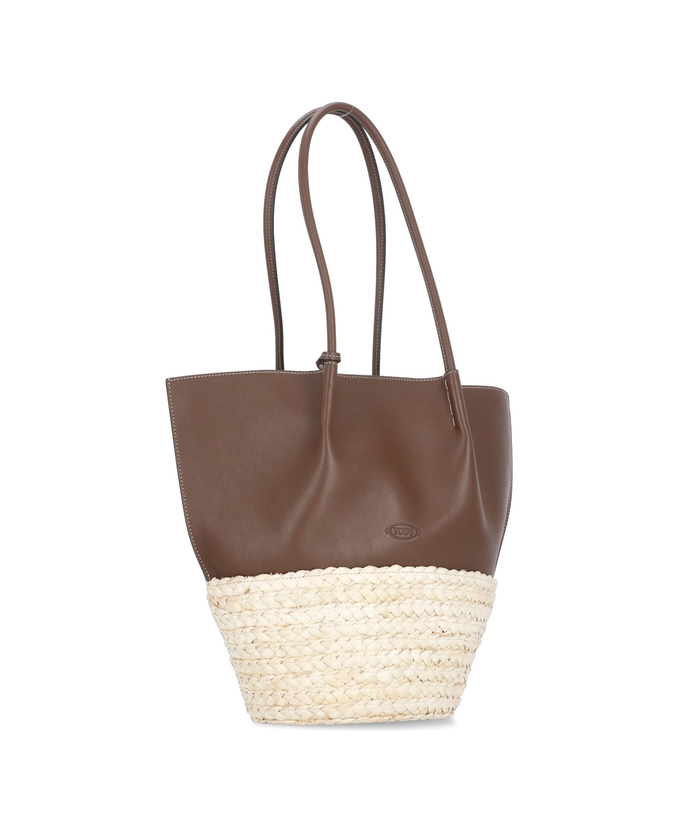 Tod
s Medium Bux Top Handle Bag - Brown