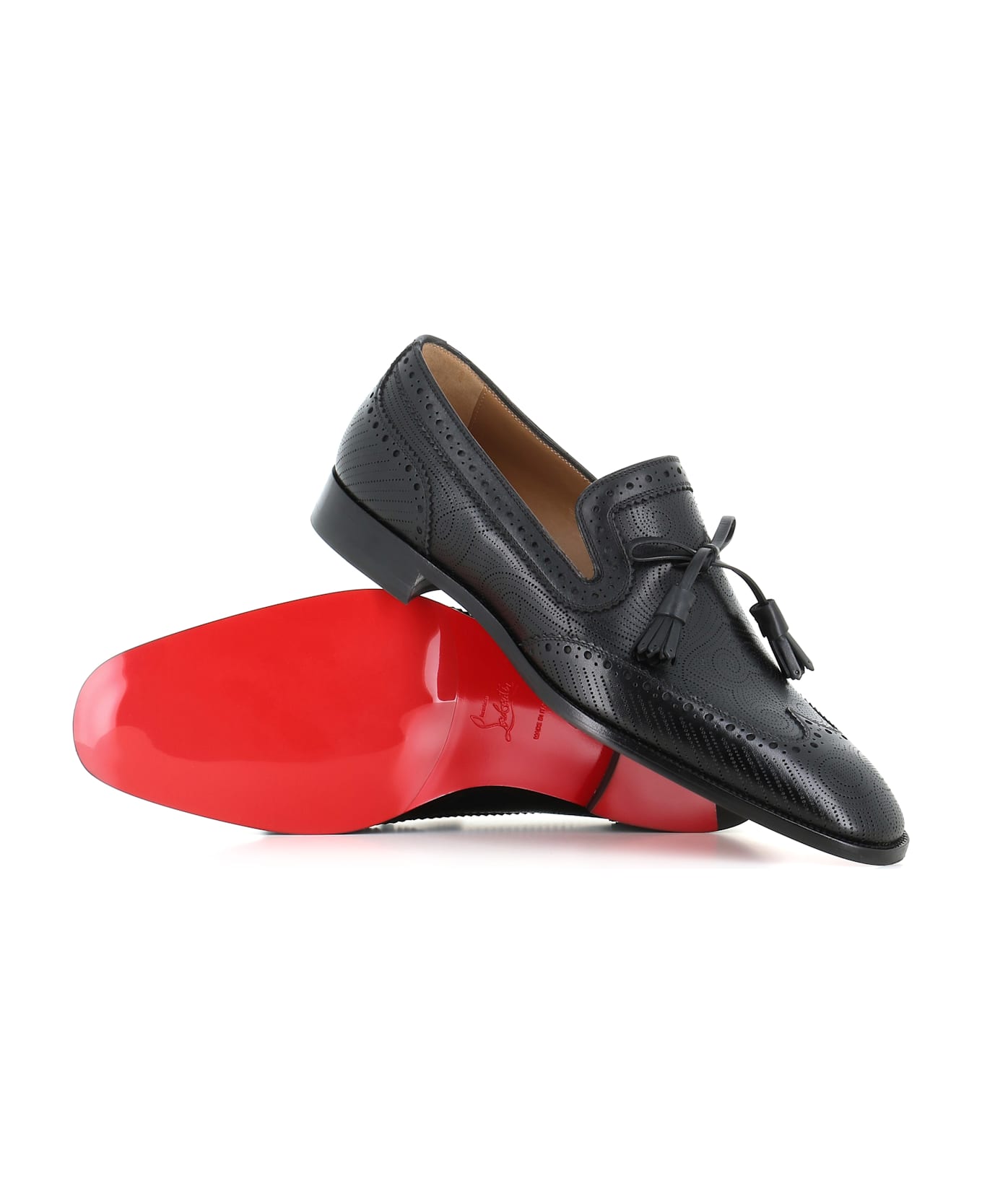 Christian Louboutin Slipper Grave Moc Flat - Black