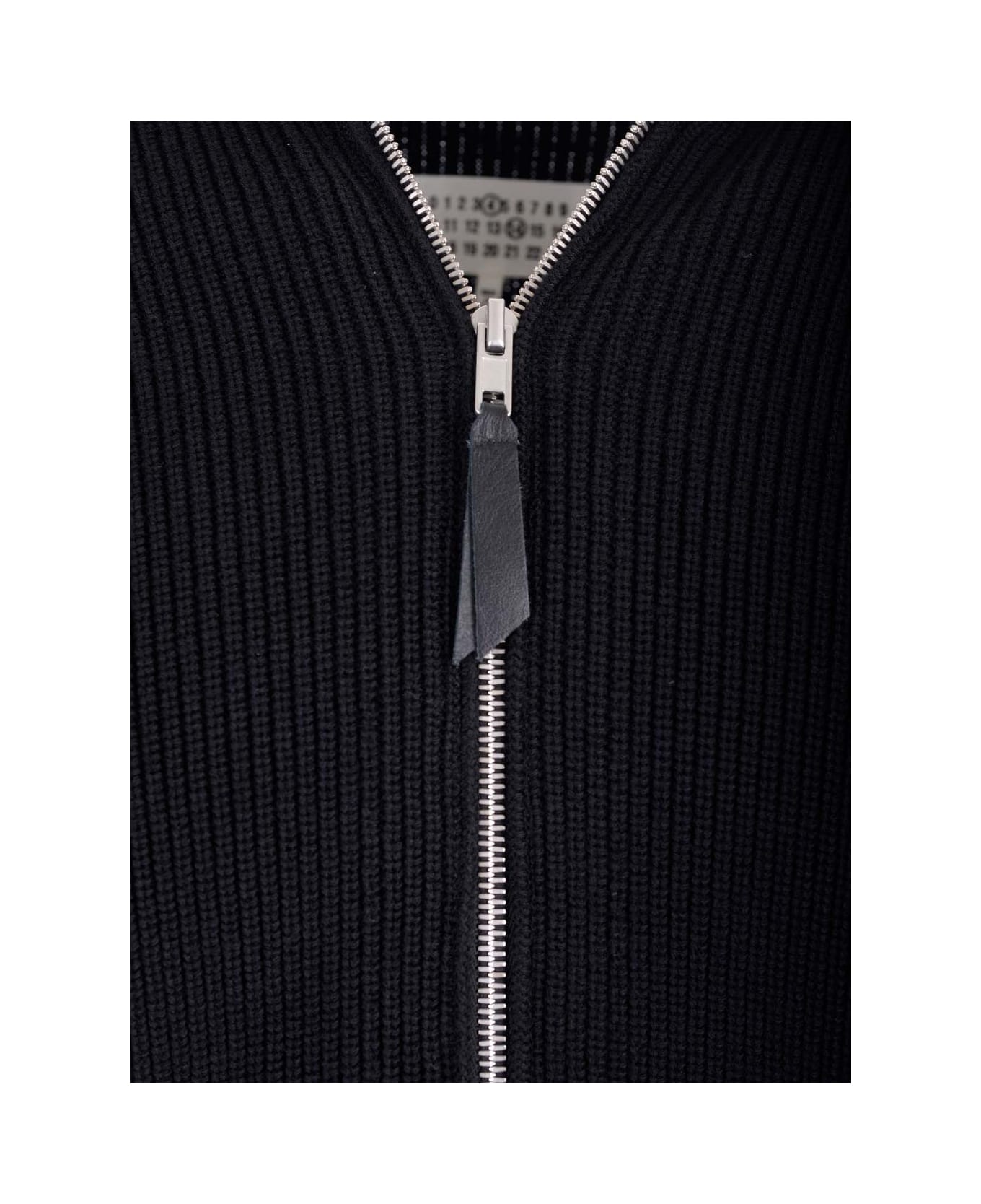 Maison Margiela Zipped Cardigan - Black