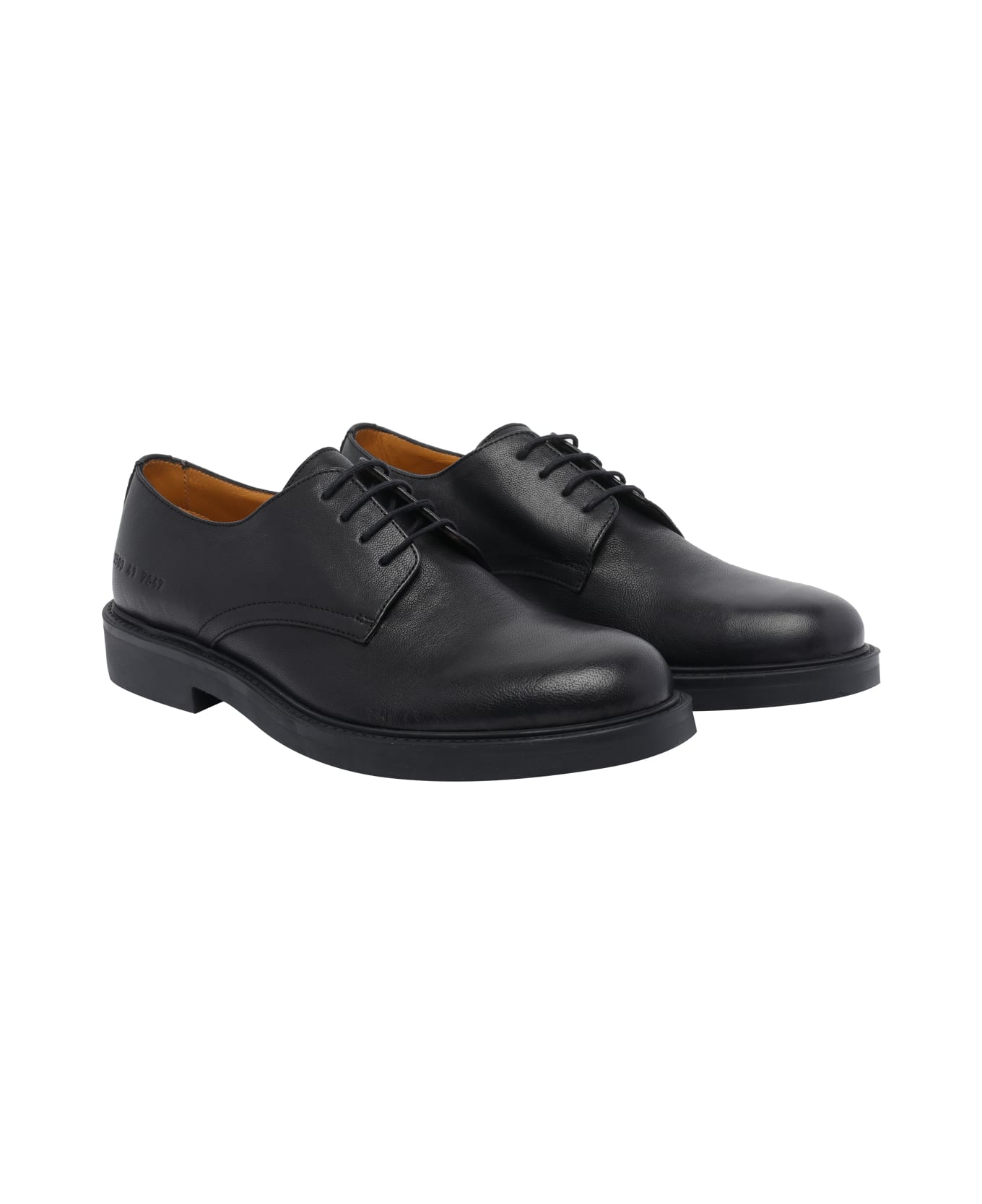 Common Projects Officer's Laced Up Shoes - Black