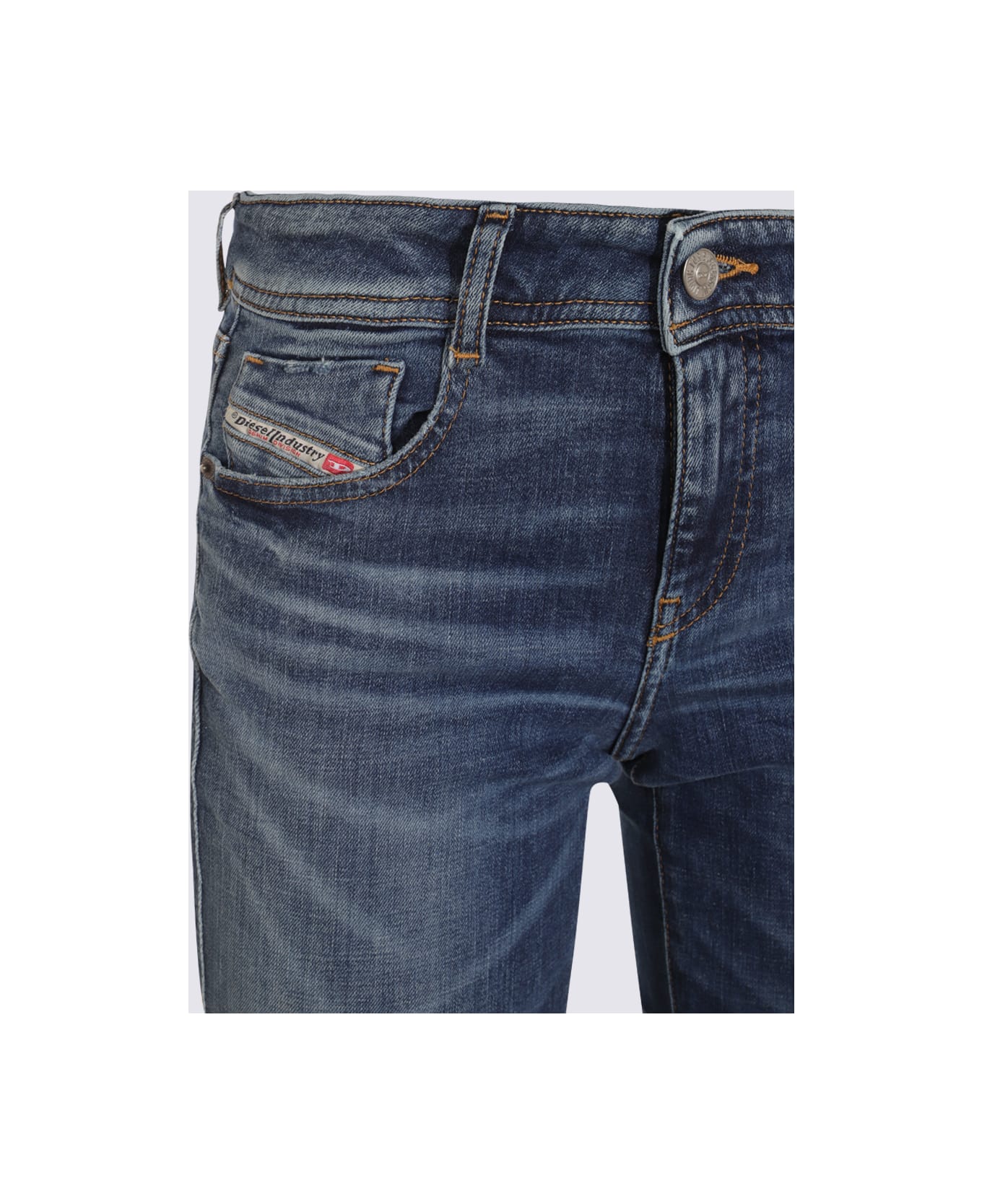 Diesel Blue Cotton Denim Jeans - Blue