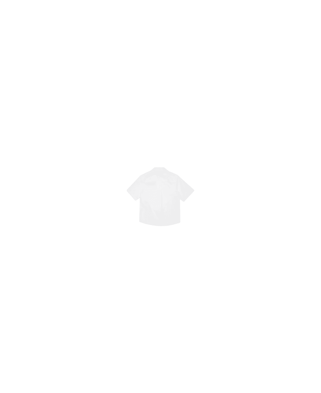 Dsquared2 Camicia Con Logo Gommato - White