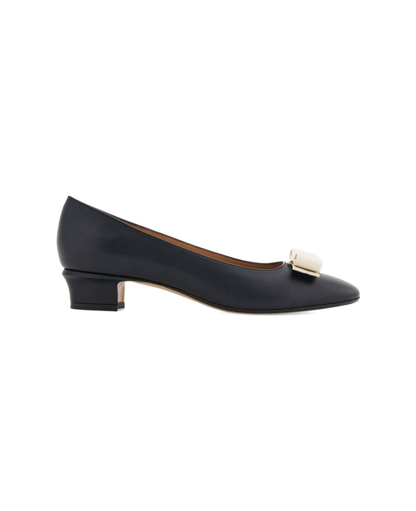 Ferragamo Vara Leather Pumps - Black