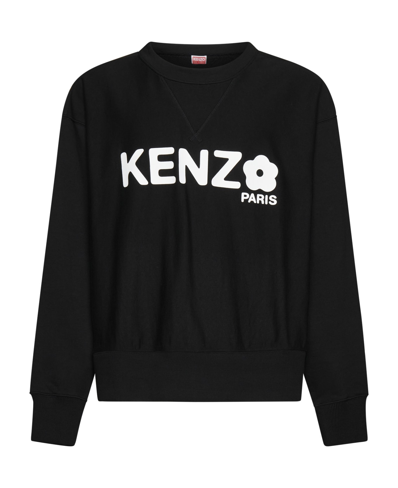 Kenzo Cotton Crew-neck Sweatshirt - Black