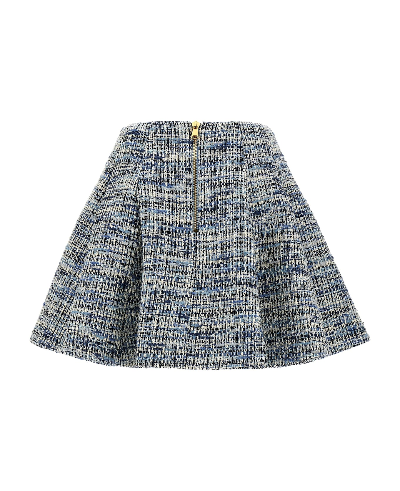 Balmain Tweed Skirt - Blue