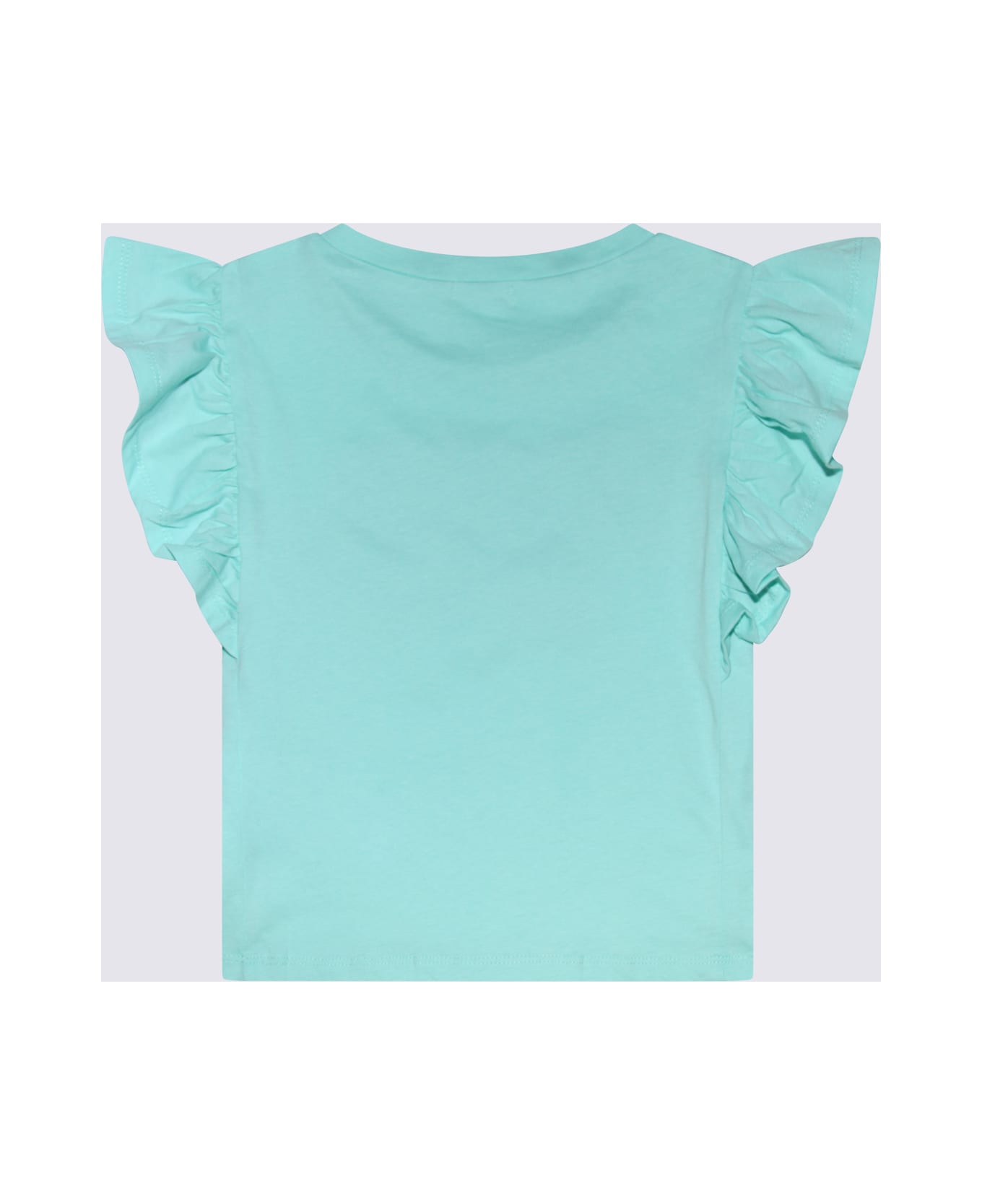Billieblush Green Cotton T-shirt - BEACH GLASS Tシャツ＆ポロシャツ