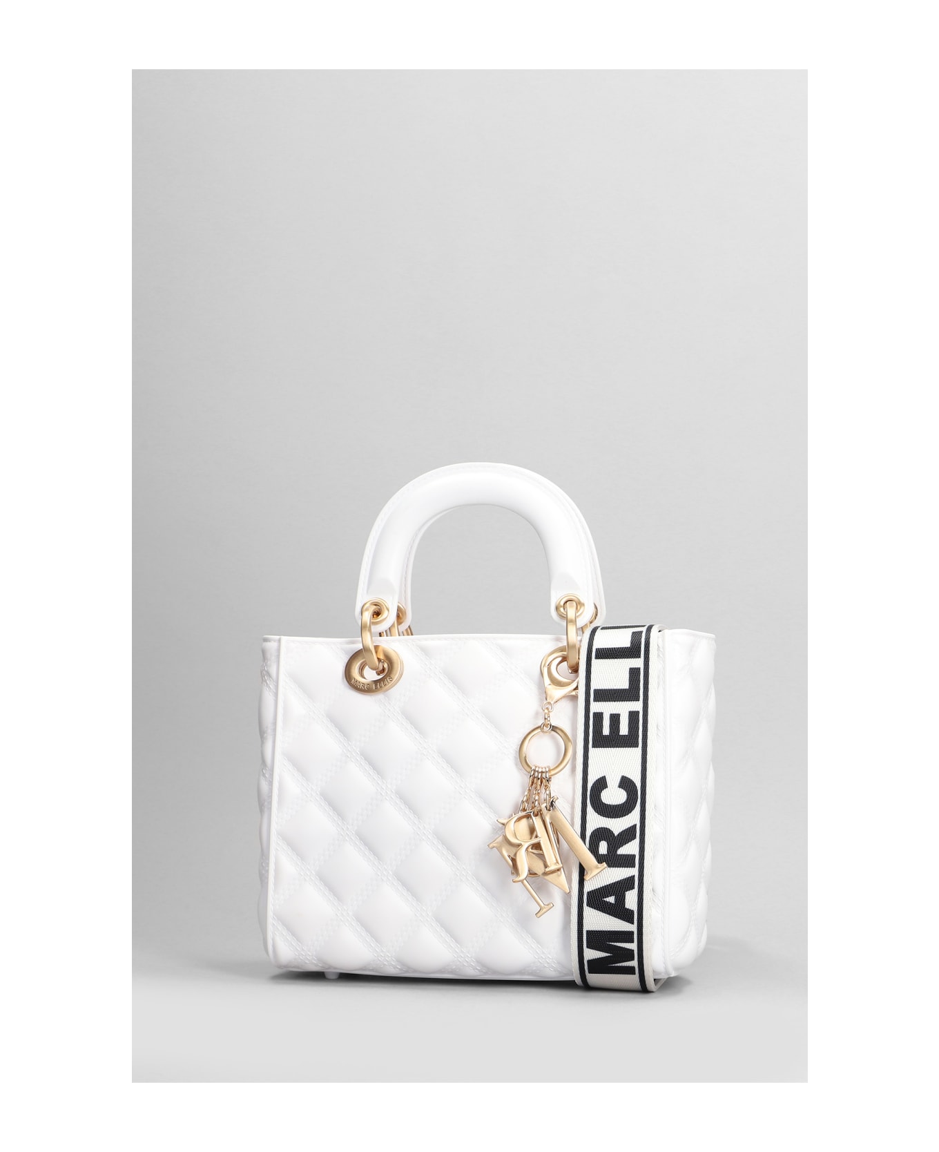 Marc Ellis Flat Missy M Shoulder Bag In White Pvc - white