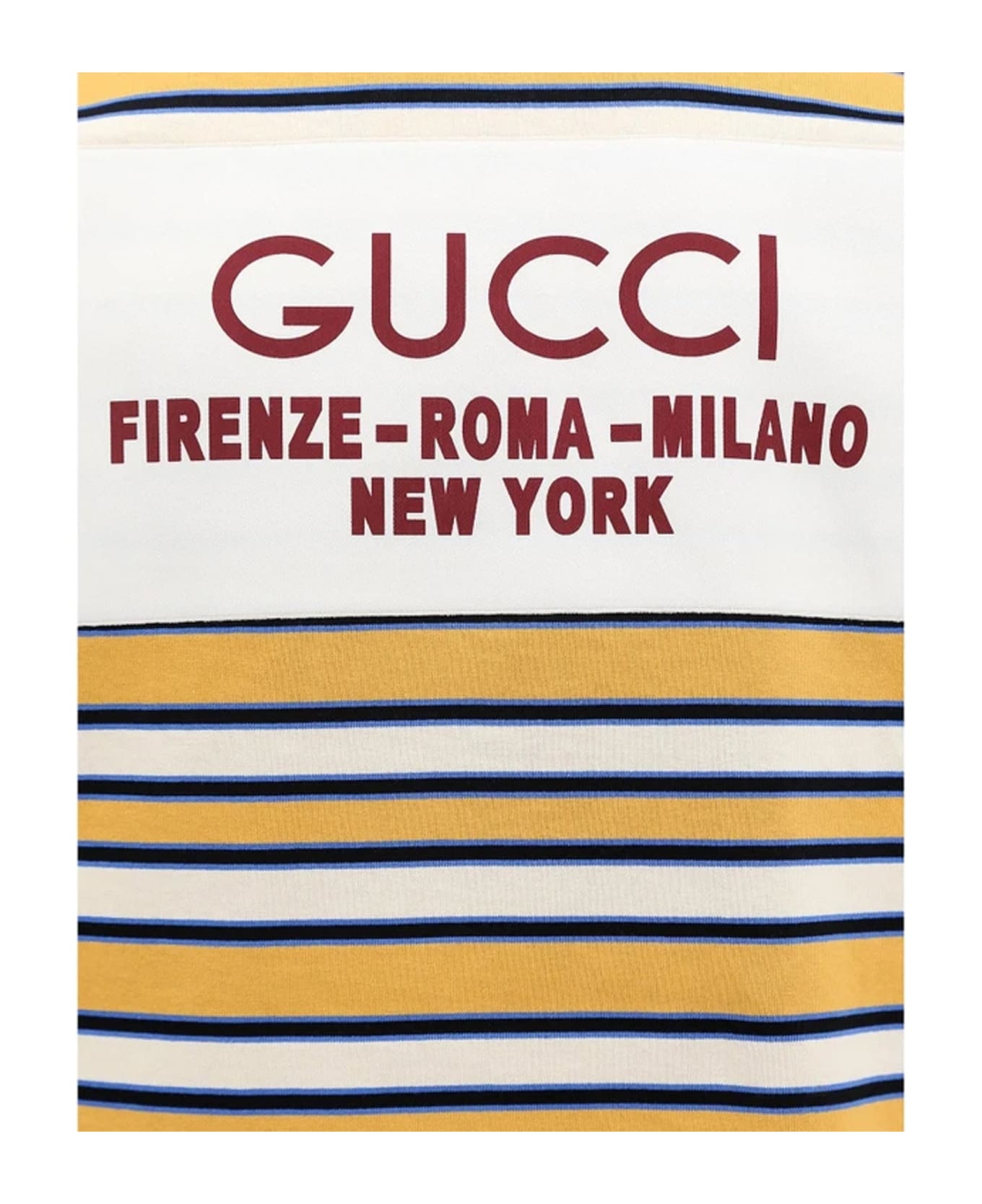 Gucci Striped Polo Shirt - Yellow