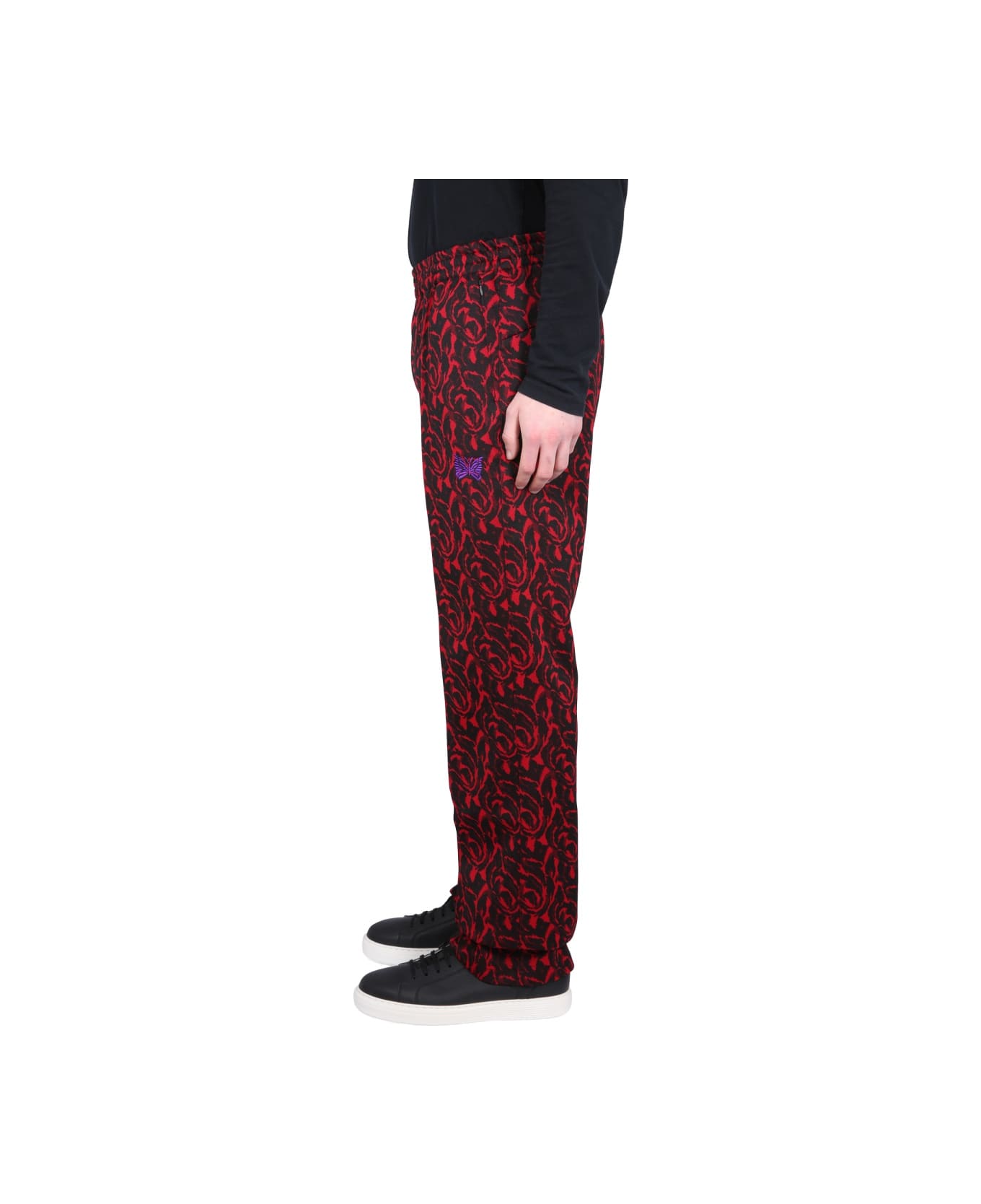 Needles Pants With Logo - RED