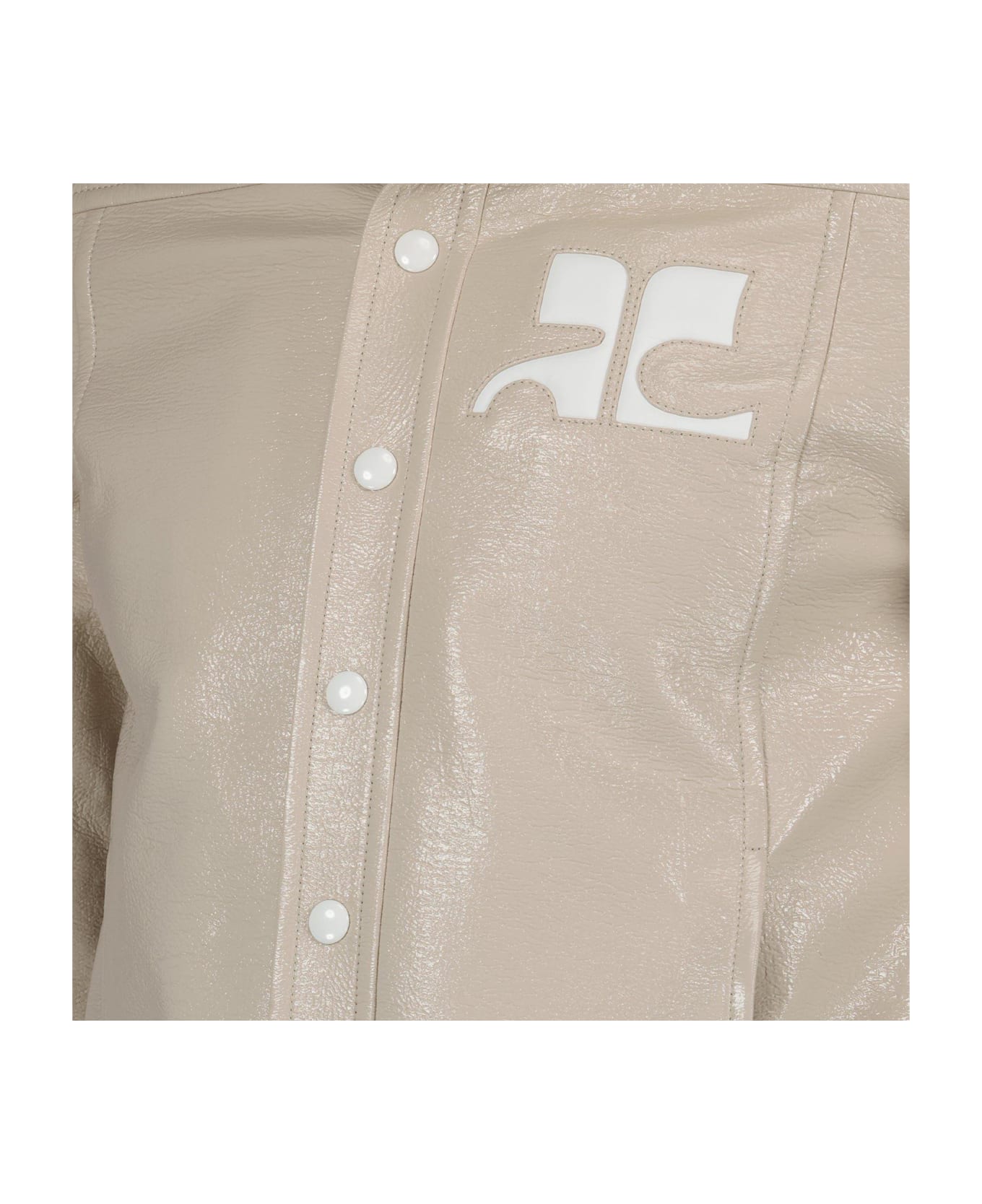 Courrèges Reedition Vinyl Jacket - Black