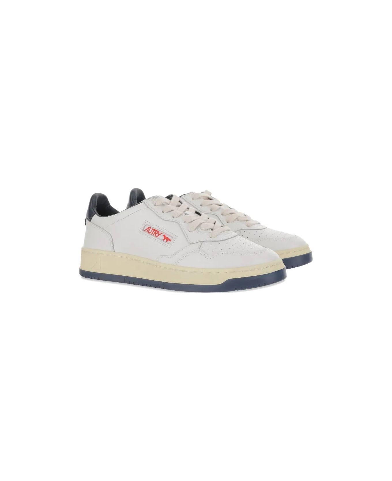 Autry Medalist Lowm Kitsune Wht Blue - Wht Blue