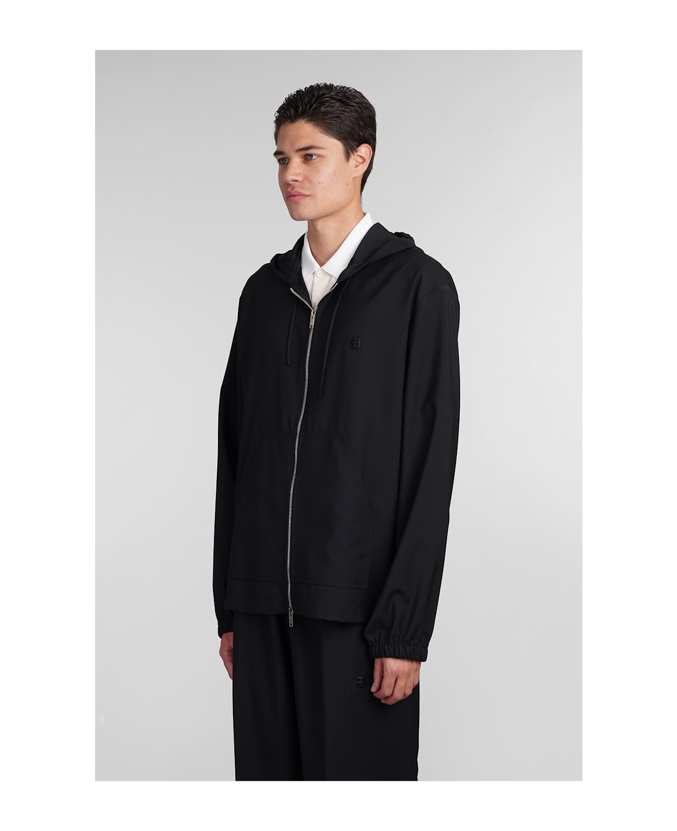 Givenchy Casual Jacket In Black Wool - black