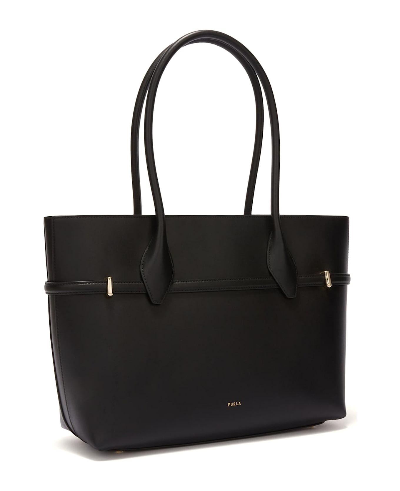 Furla Goccia L Shopping Bag - Black