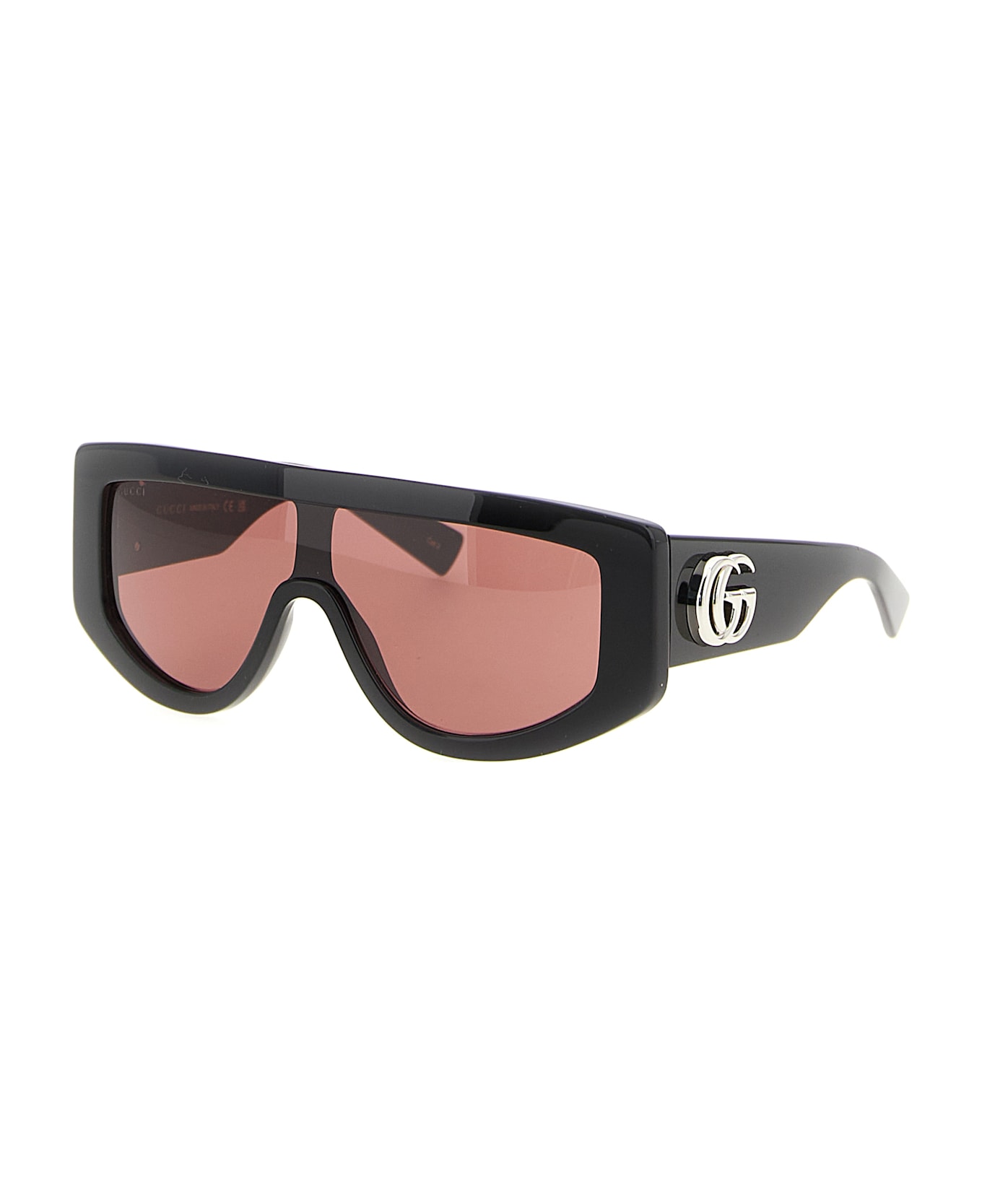 Gucci Rectangular Sunglasses - Black  