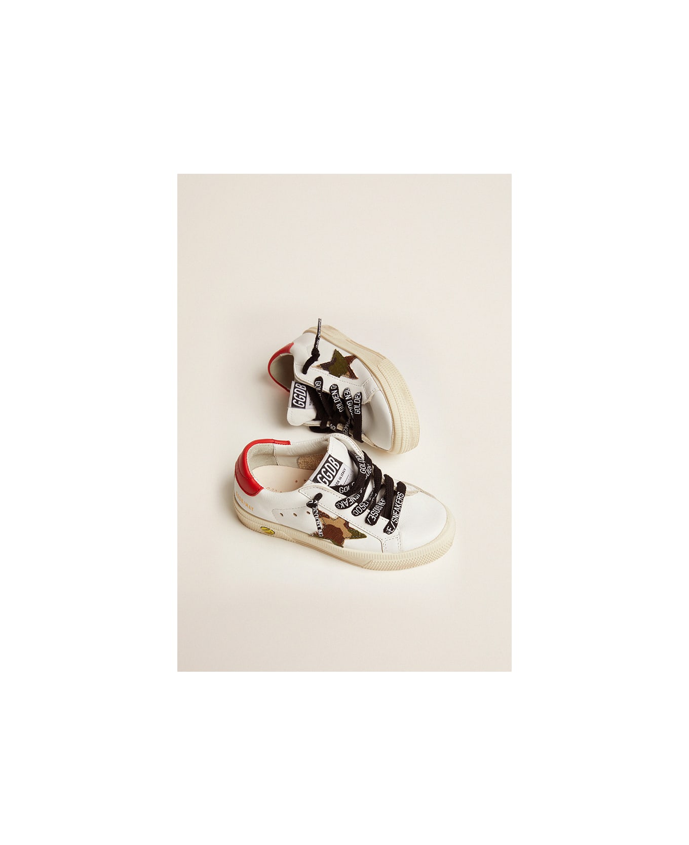 Golden Goose Camouflage Sneakers - White
