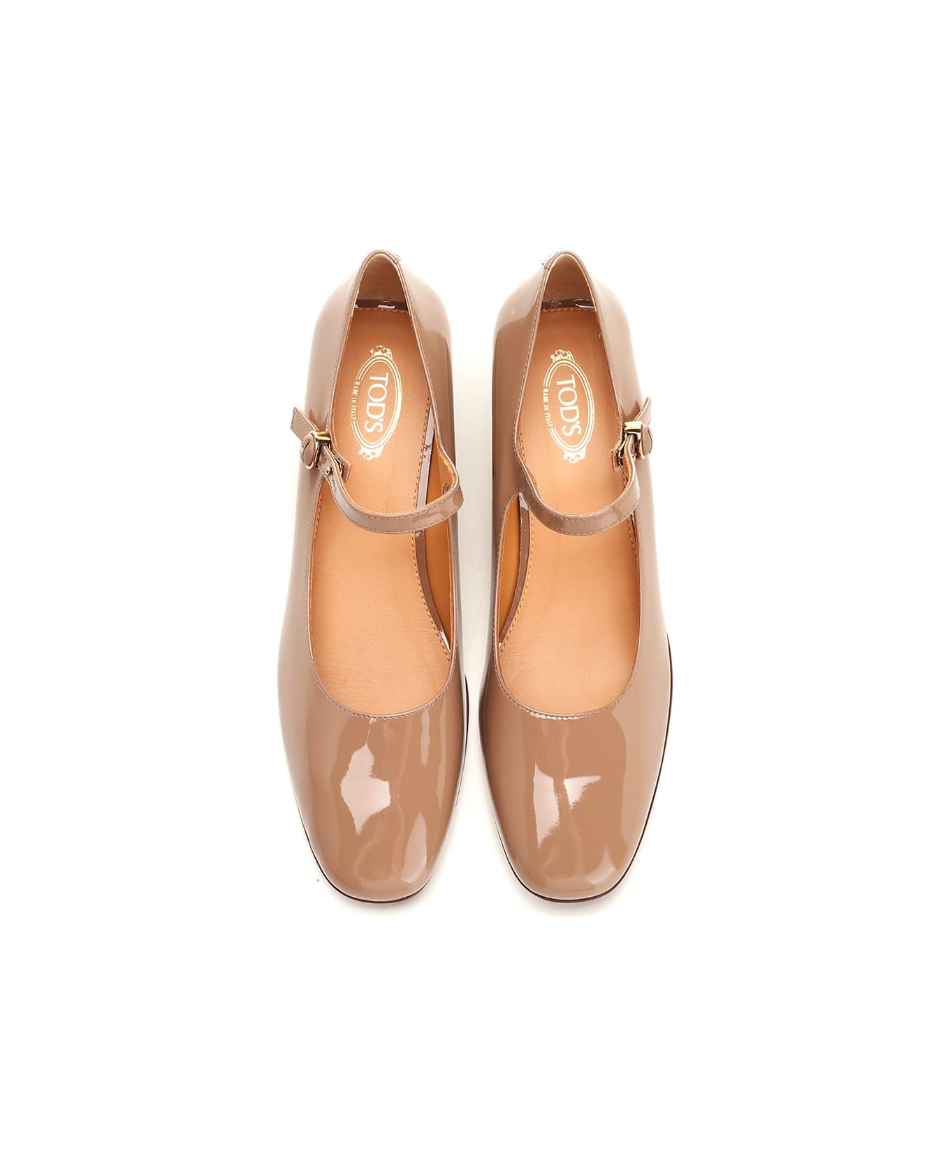 Tod's Patent Leather Mary Jane - Beige