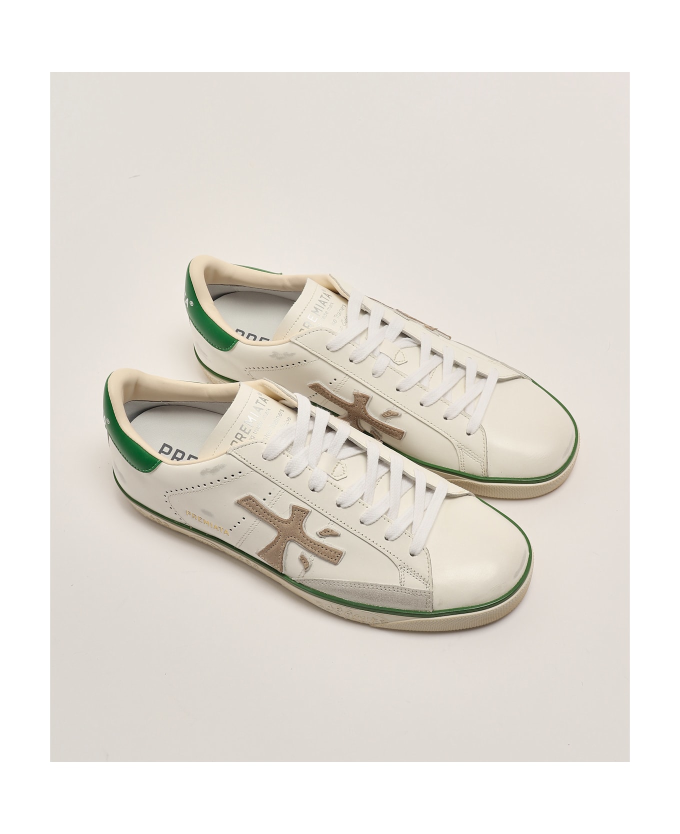 Premiata Steven Var 6655 Sneaker - BIANCO TAB VERDE