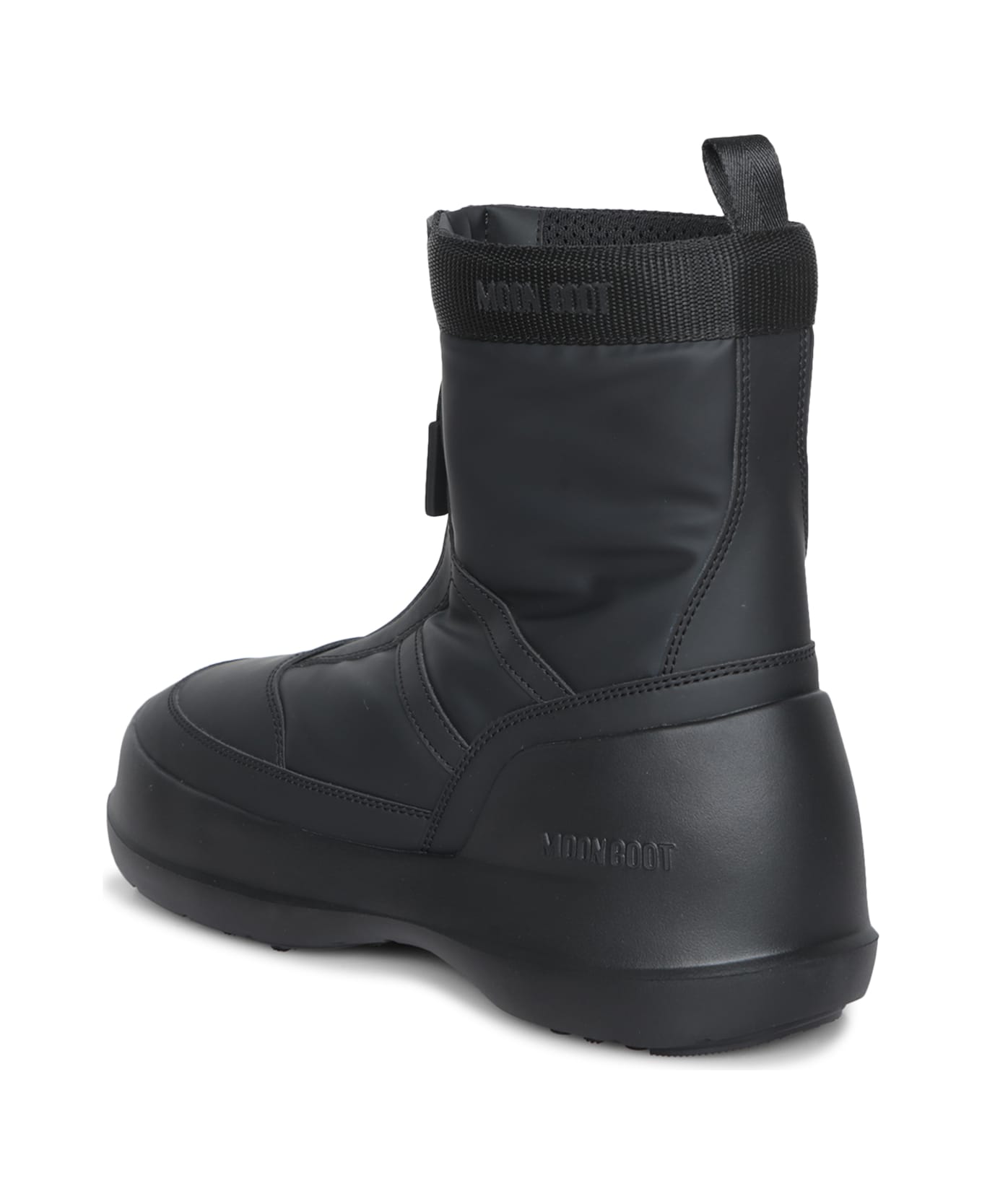 Moon Boot Luna Zip Black Ankle Boots - Black