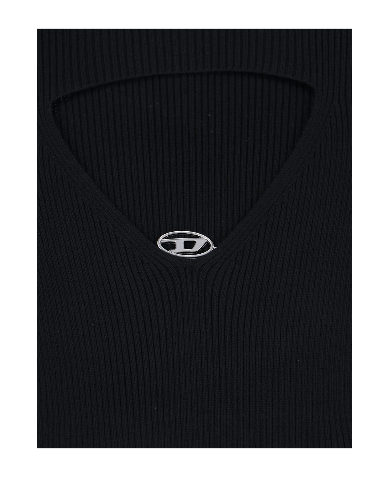Diesel Knitted Maxi Dress - Black  