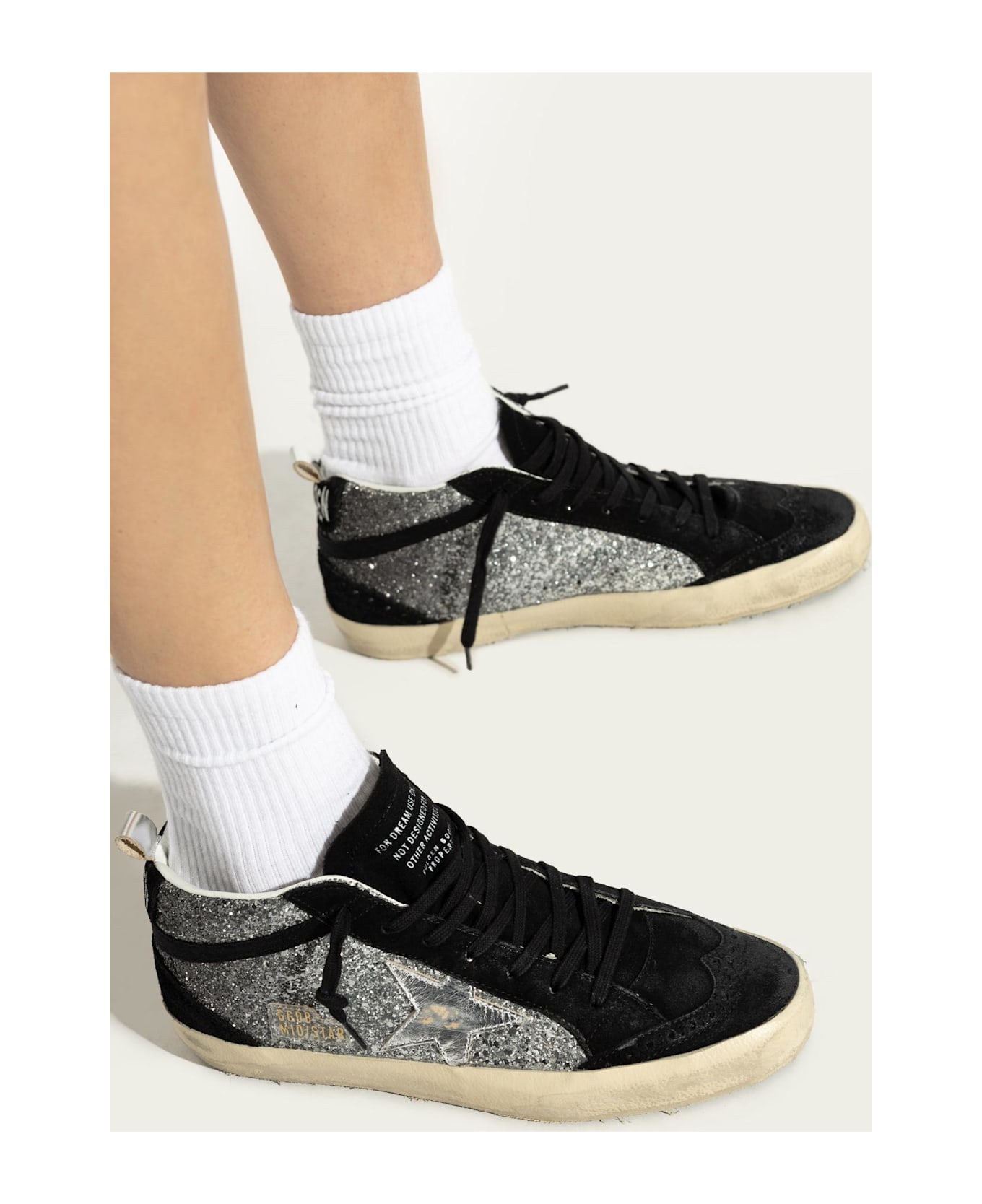 Golden Goose Sneakers Mid Star Classic - Black
