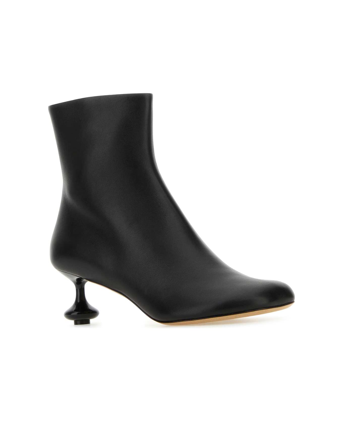 Loewe Black Nappa Leather Toy Ankle Boots - BLACK