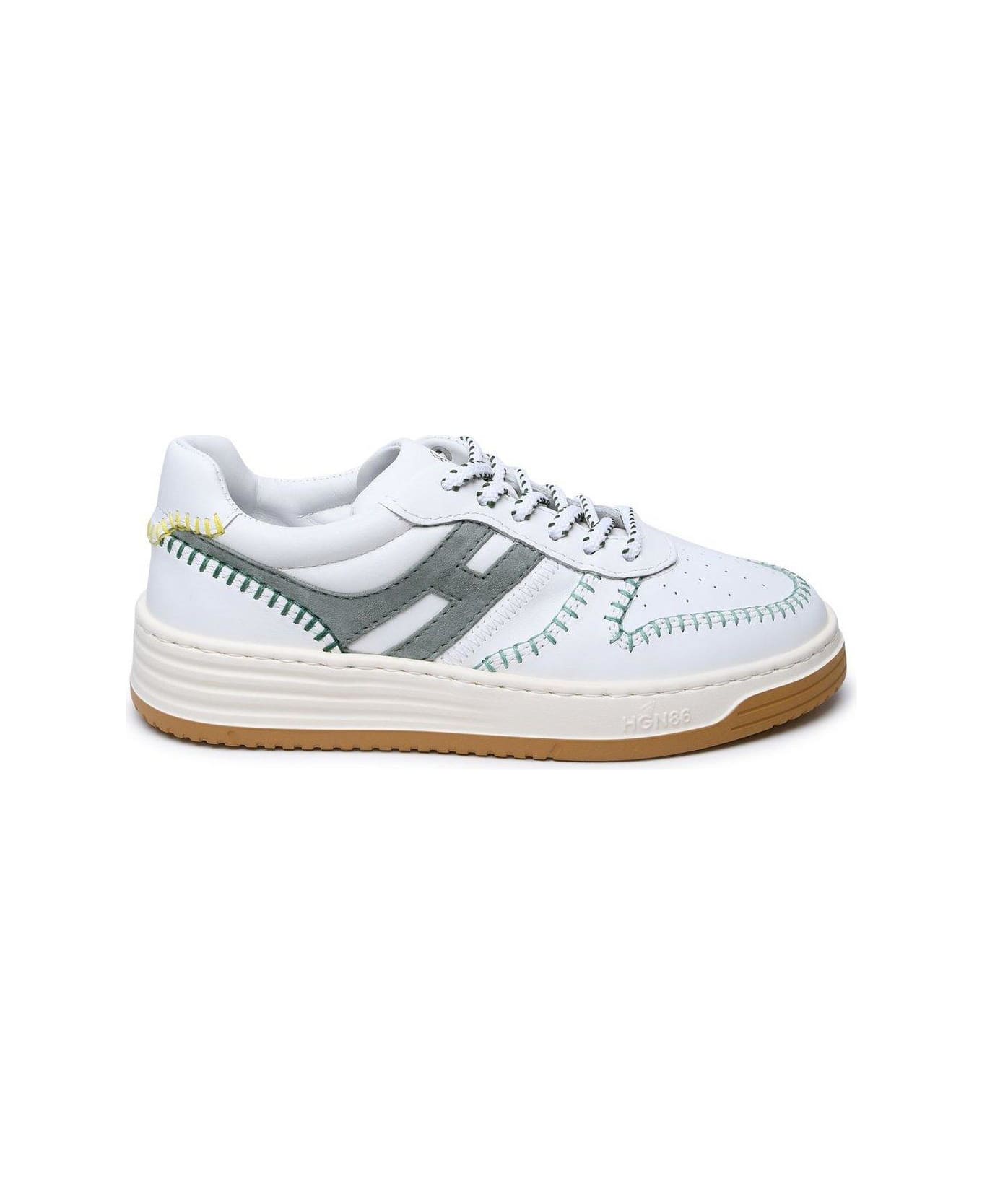 Hogan H630 Low-top Sneakers - Bianco Pistacchio