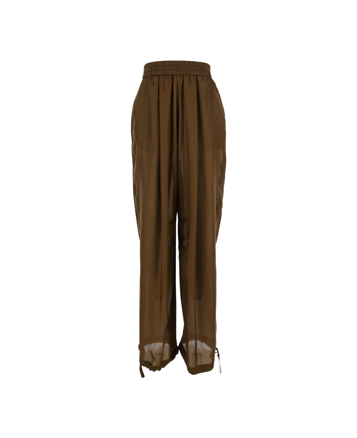 Philosophy di Lorenzo Serafini Silk Trousers - Brown ボトムス