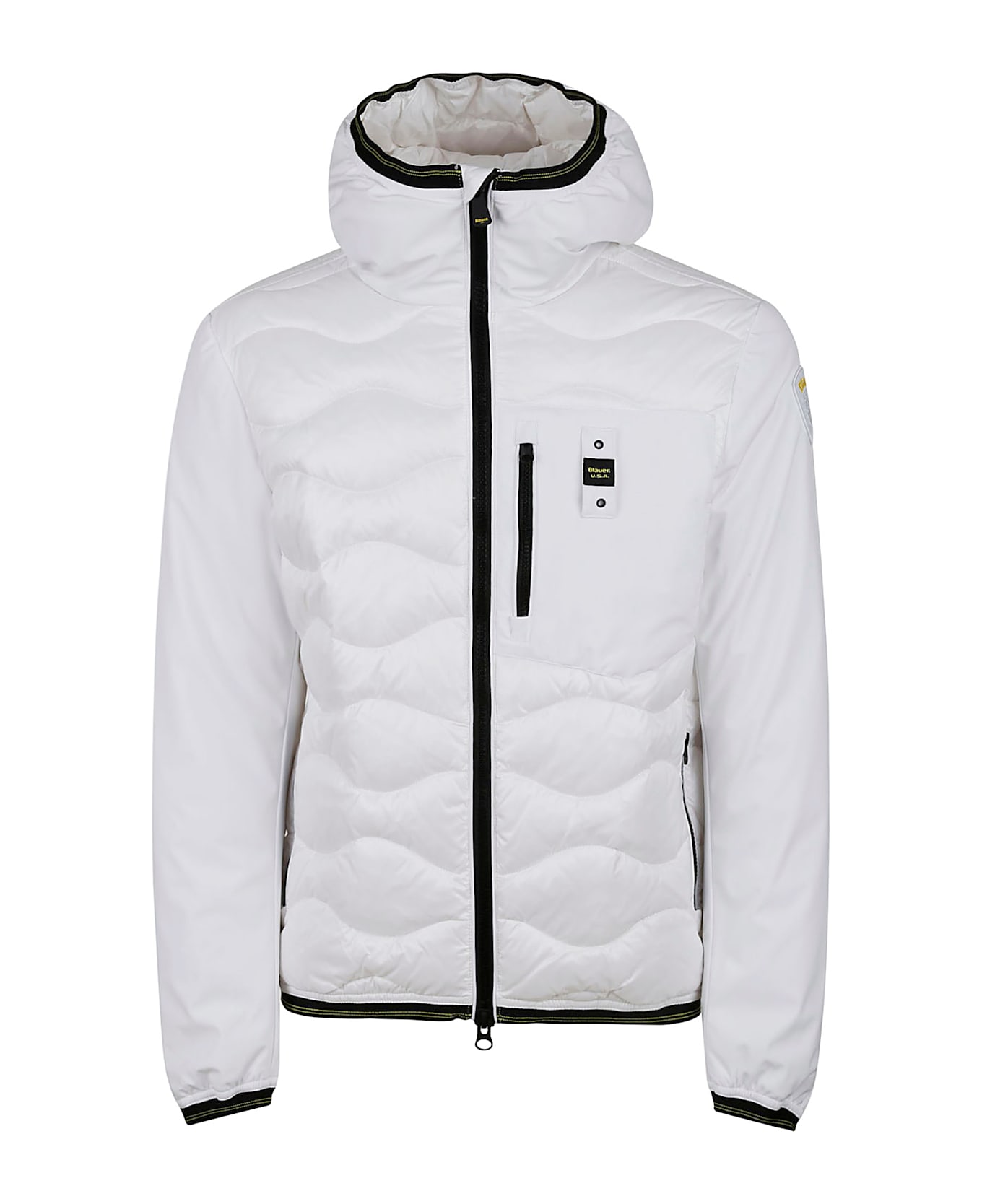 Blauer High Neck Padded Jacket - White